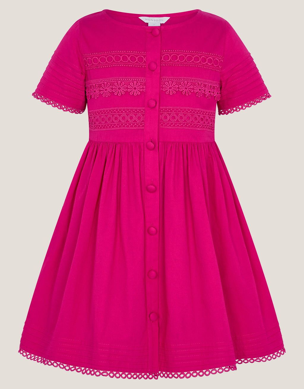 HALJINA - CROCHET TRIM DRESS