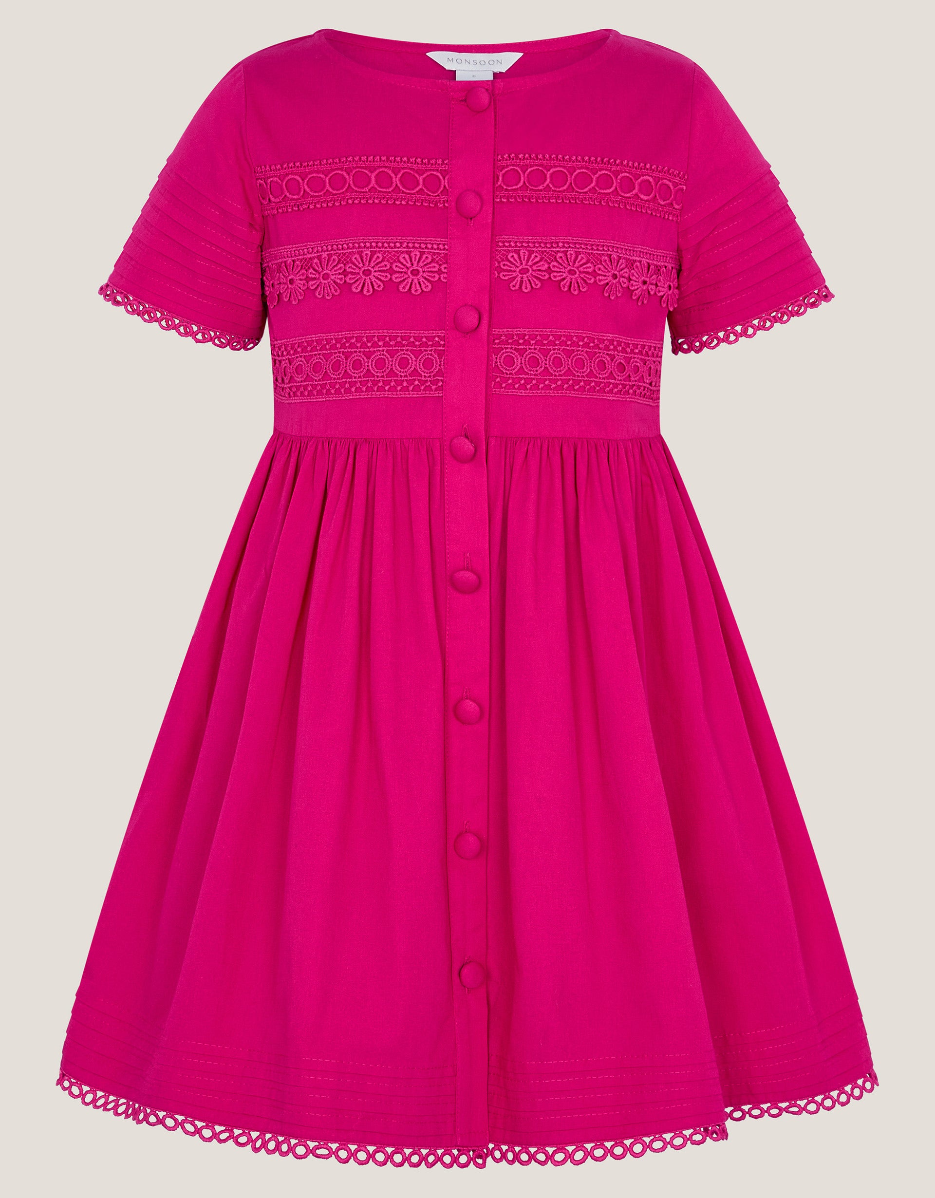 HALJINA - CROCHET TRIM DRESS