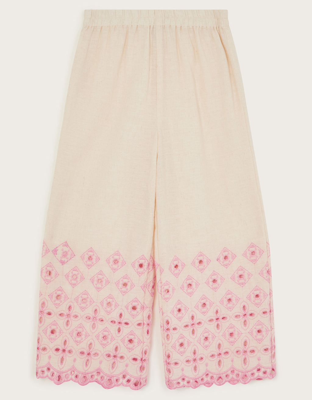 PANTALONE - COTTON FLEX EMB TROUSERS