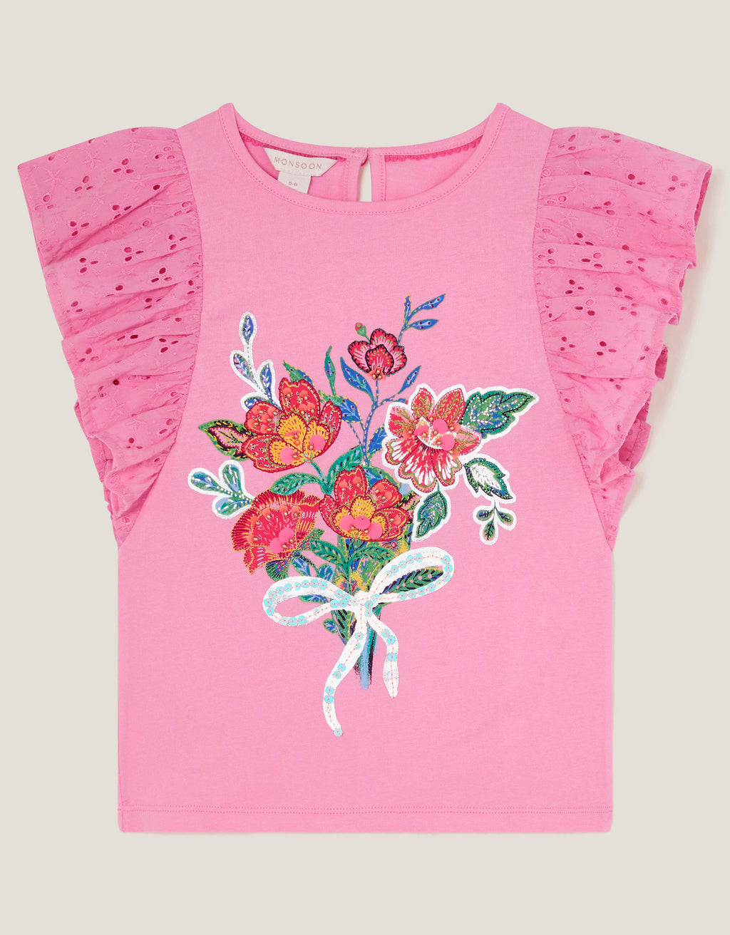 MAJICA - PINK FLOWER BOUQUET TOP