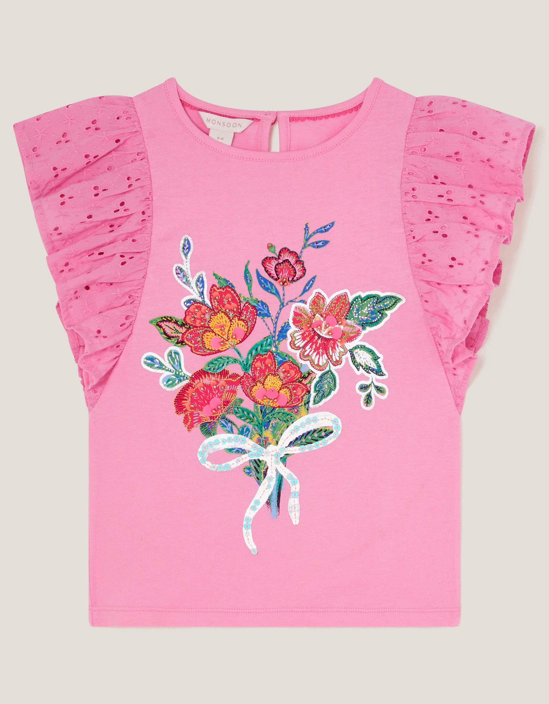 MAJICA - PINK FLOWER BOUQUET TOP