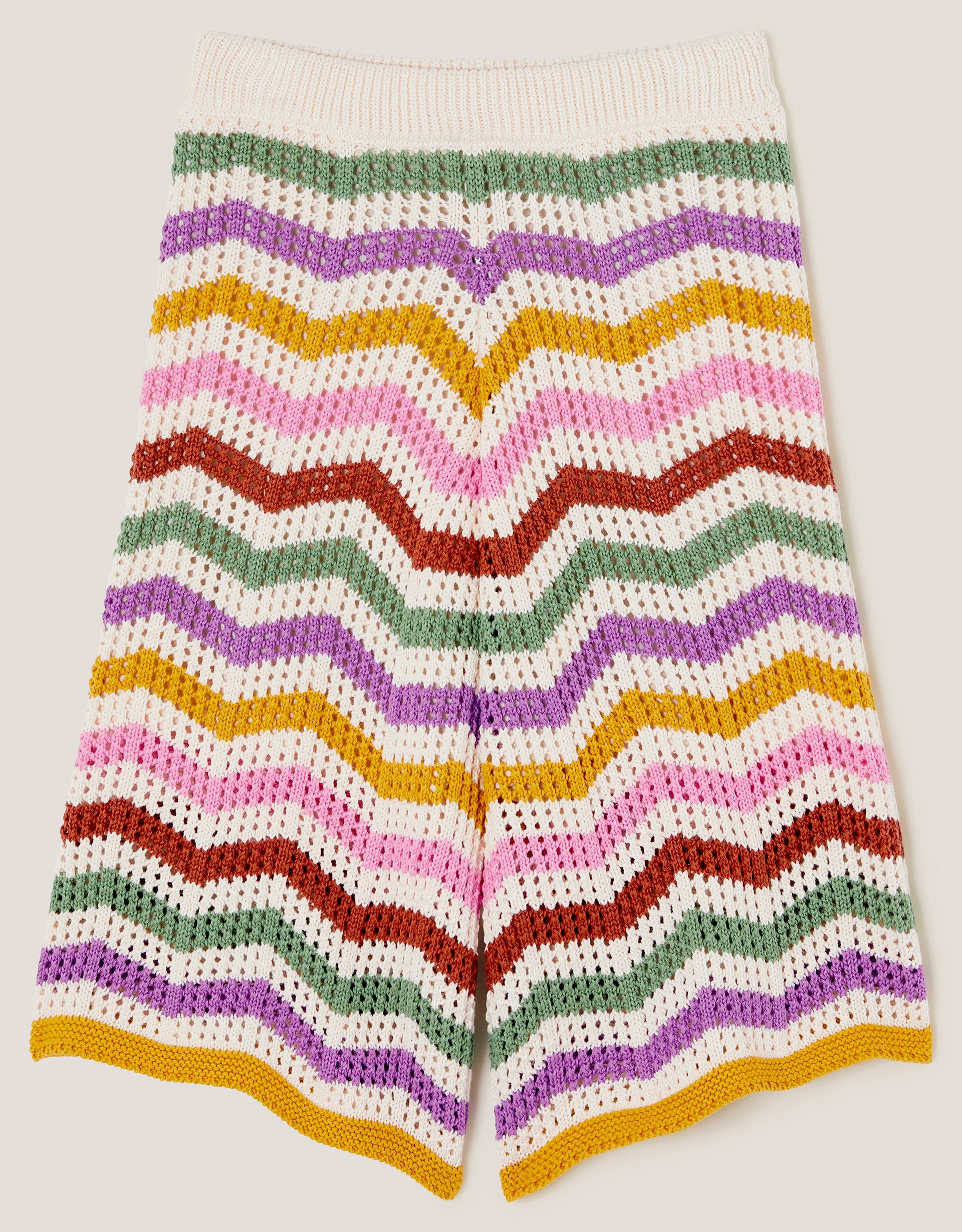PANTALONE - CROCHET WAVY CULOTTES