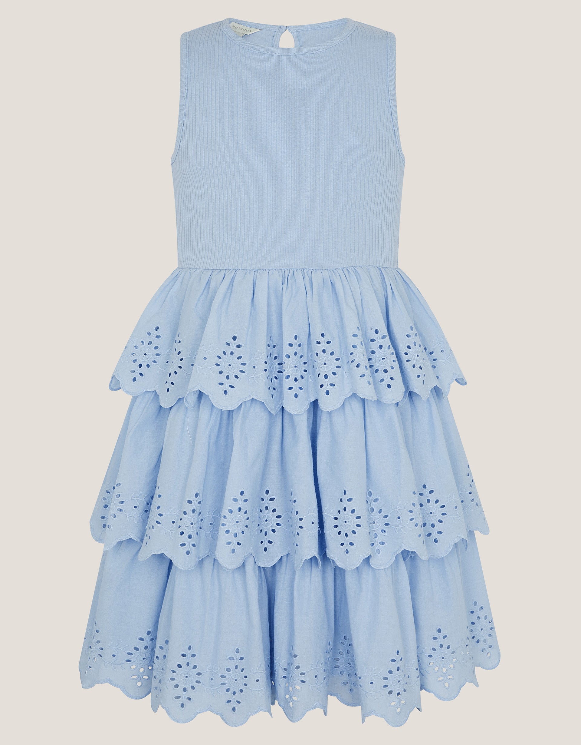 HALJINA - RIB 2IN1 BRODERIE SKIRT D