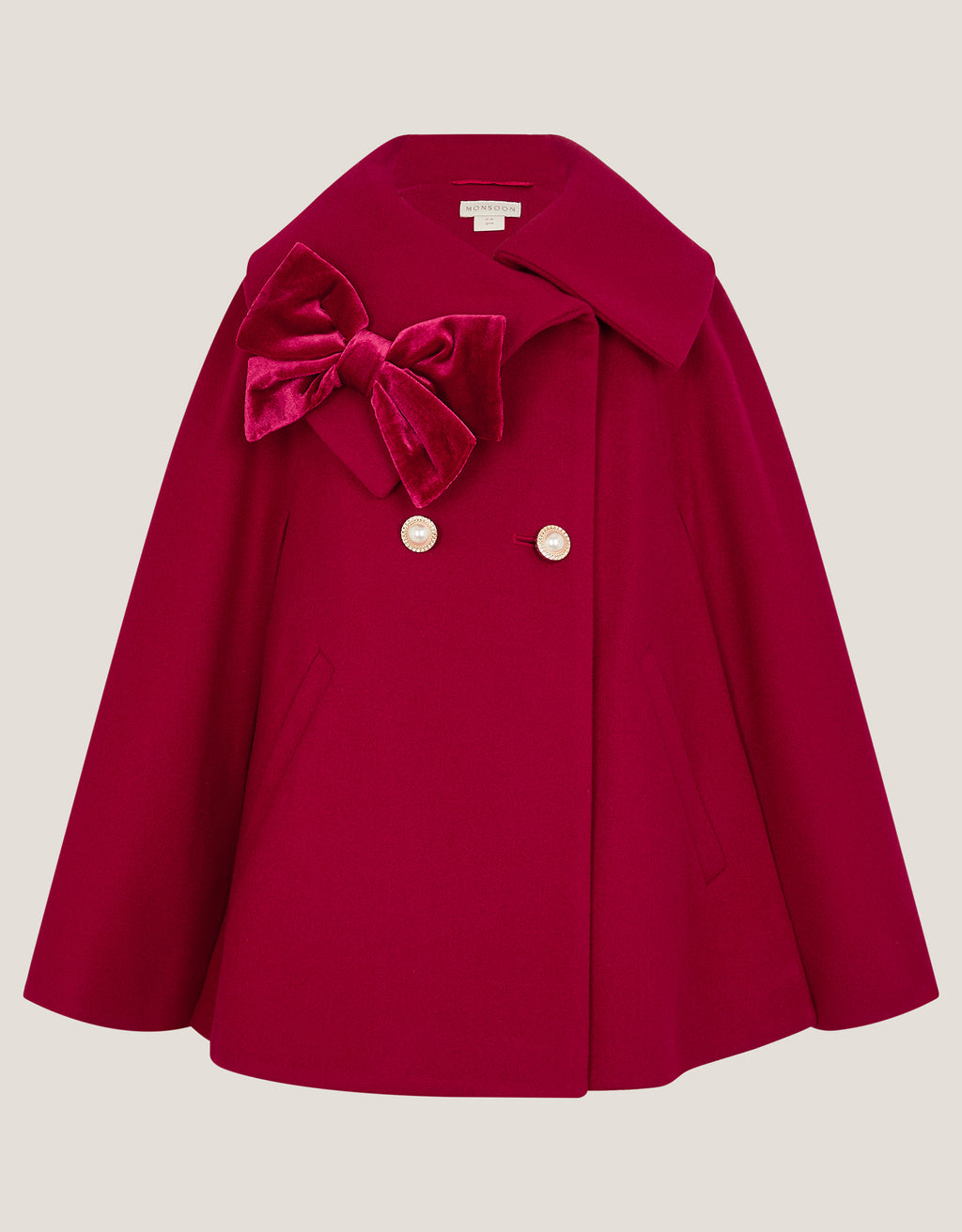 KAPUT - RED CAPE VELVET BOW