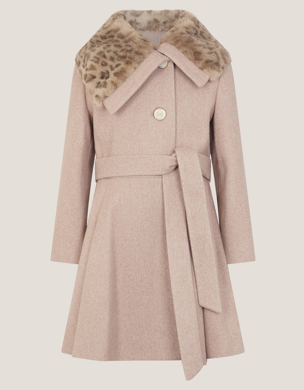 KAPUT - OATMEAL LEOPARD COAT