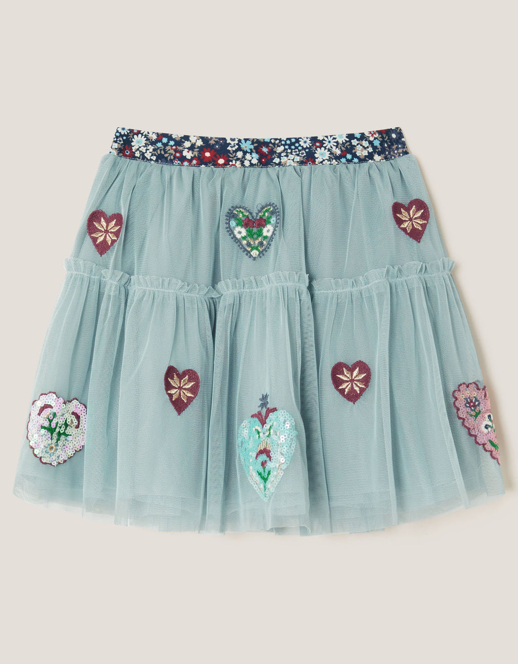 SUKNJA - MESH HEART DISCO SKIRT