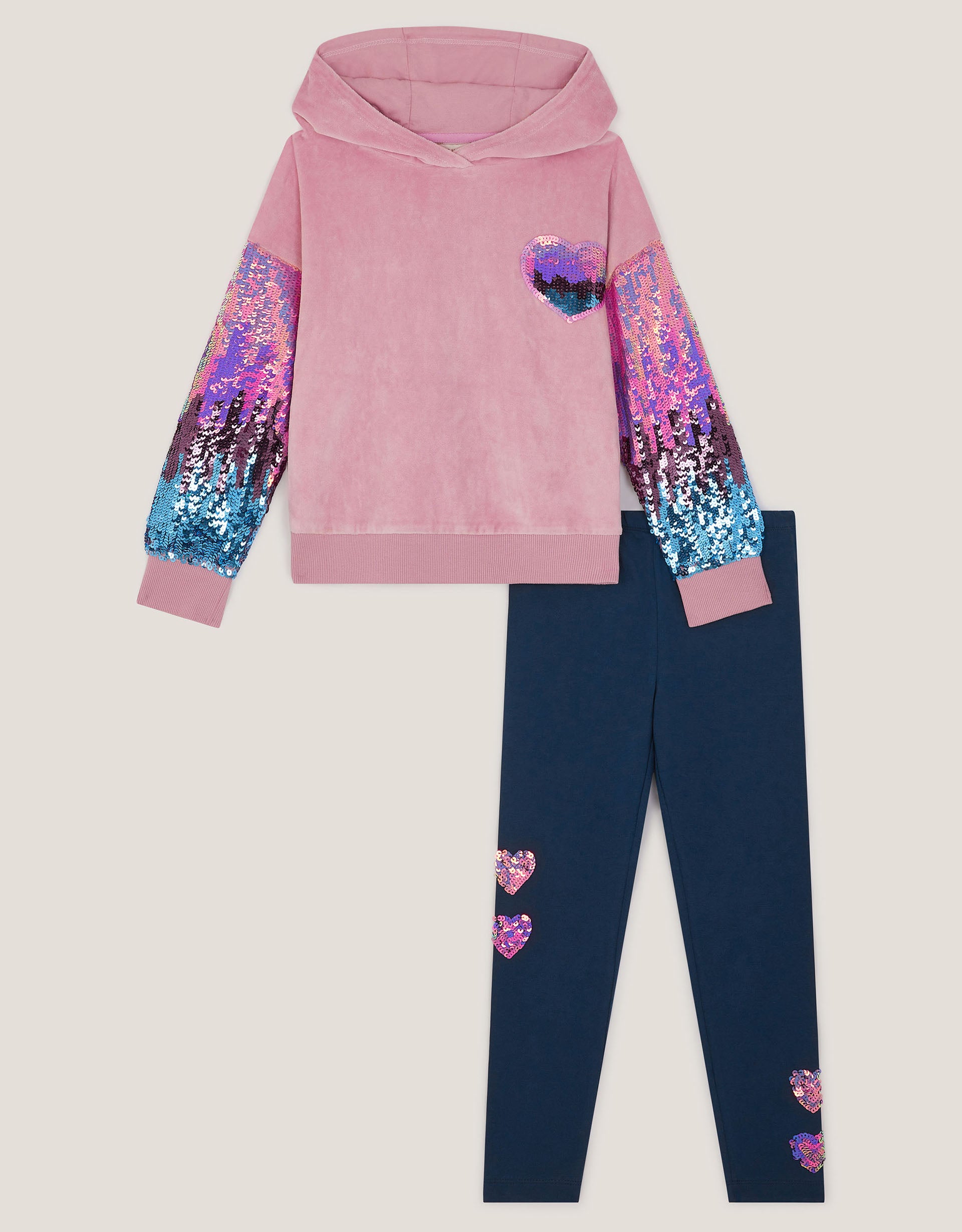 SET - VLR SEQUIN ARM HOODY/LEGG