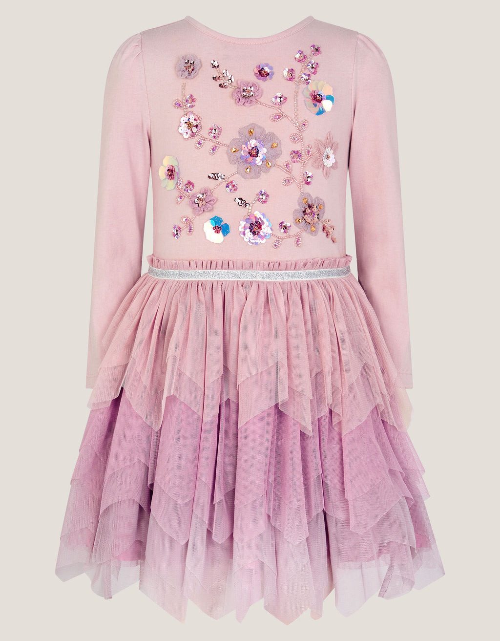 HALJINA - PURPLE EMB FLRL DSCO DRES