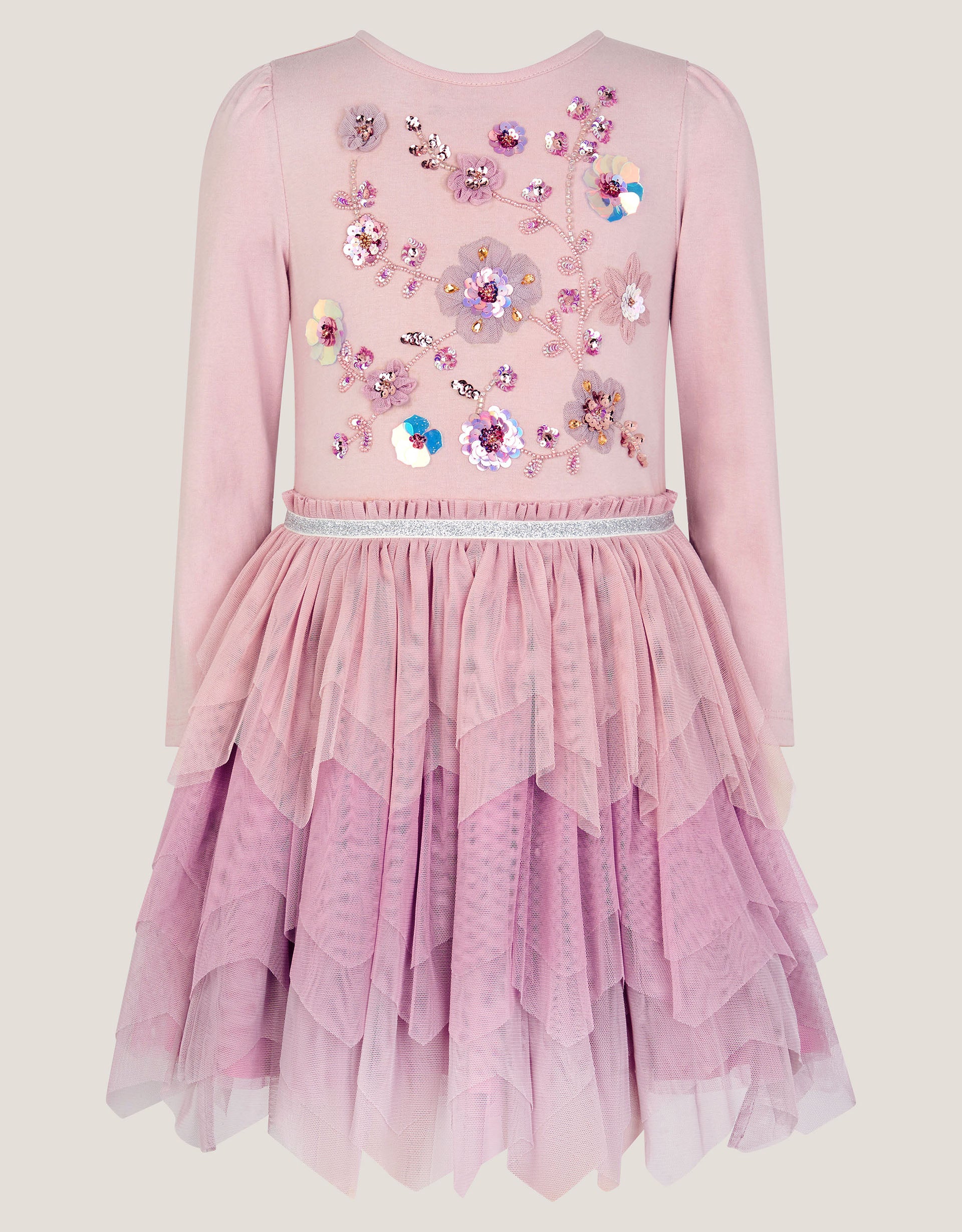 HALJINA - PURPLE EMB FLRL DSCO DRES