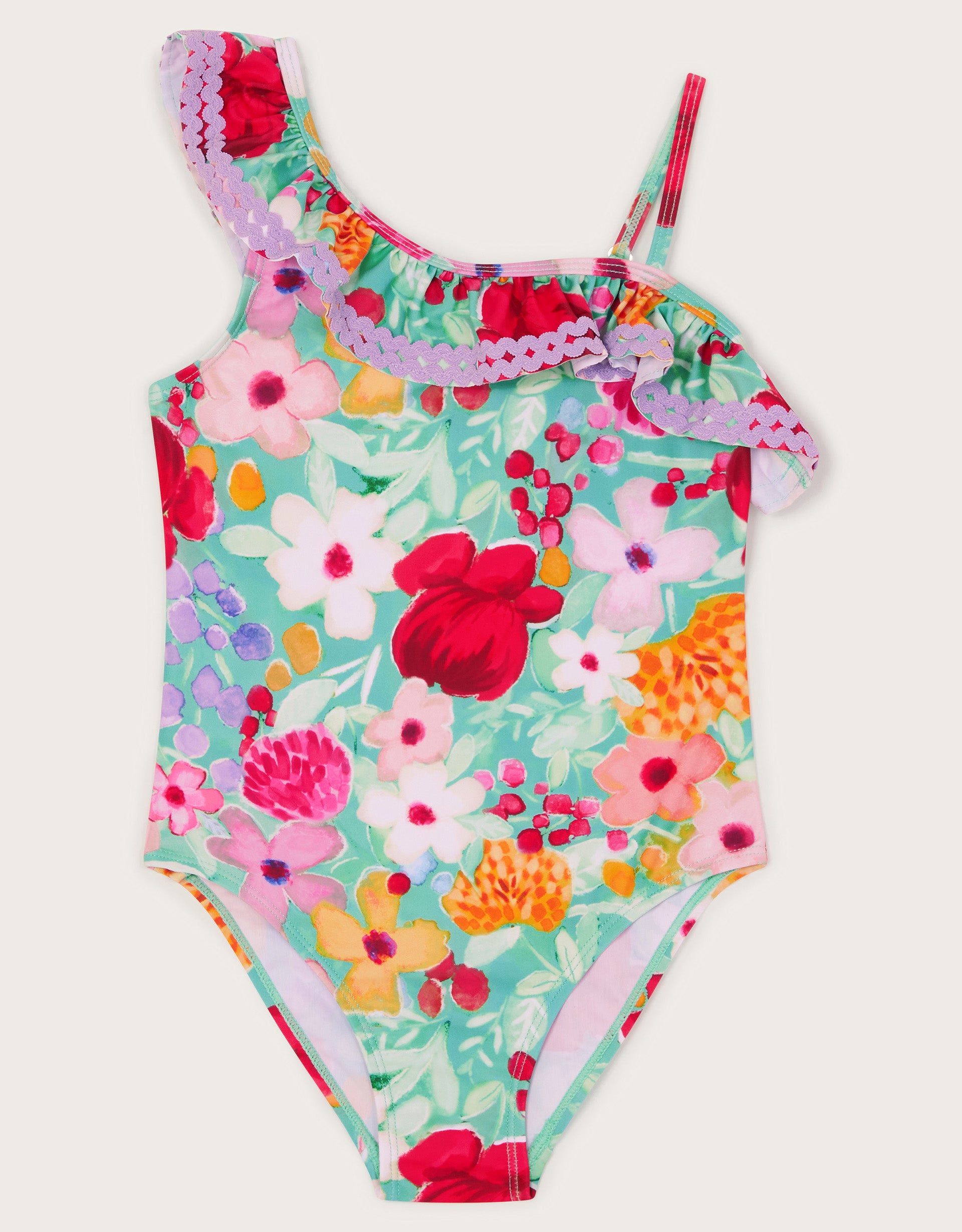 KUPACI KOSTIM - LARGE FLORAL ASYMMETRIC S