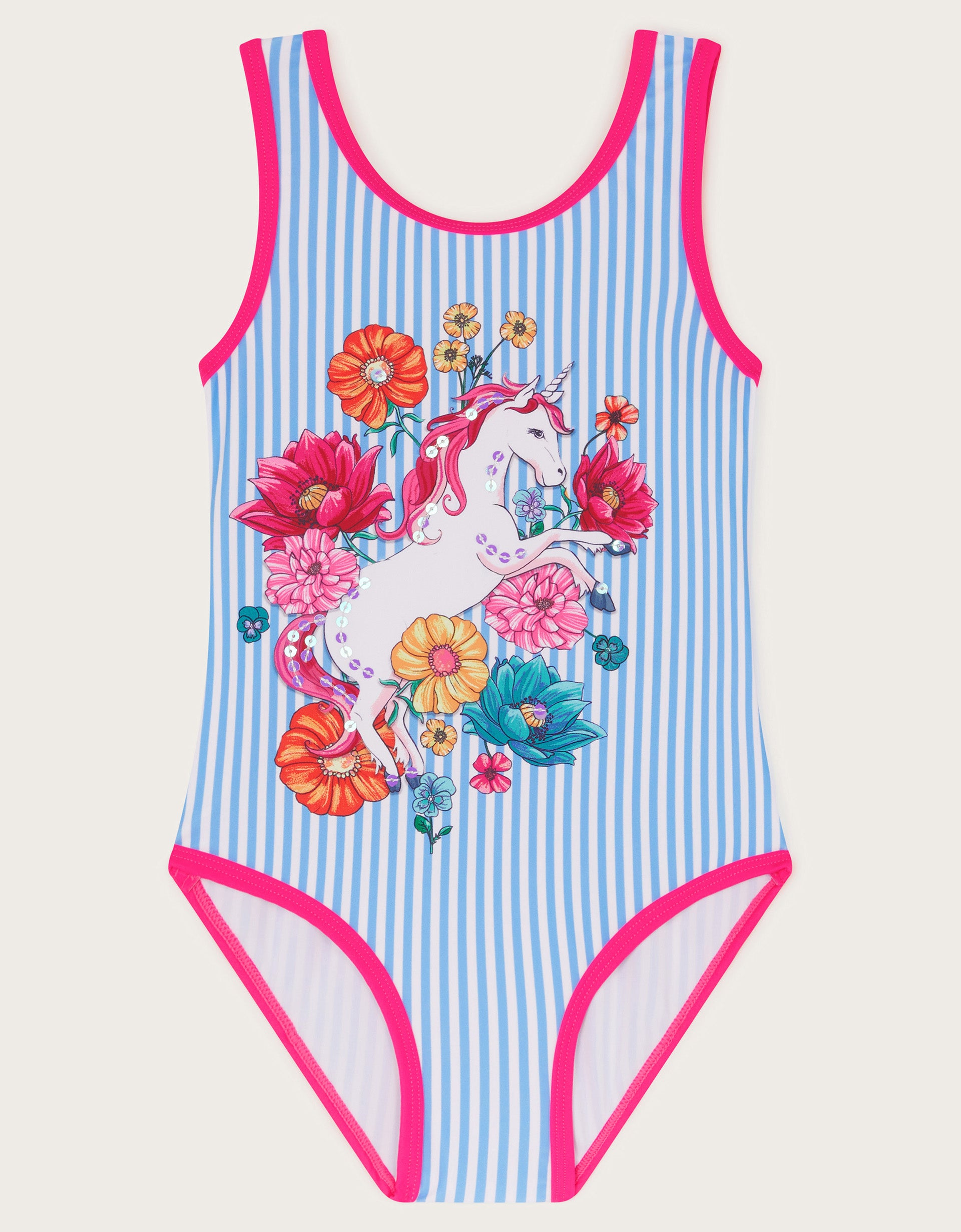 KUPACI KOSTIM - STRIPED UNICORN SWIMSUIT
