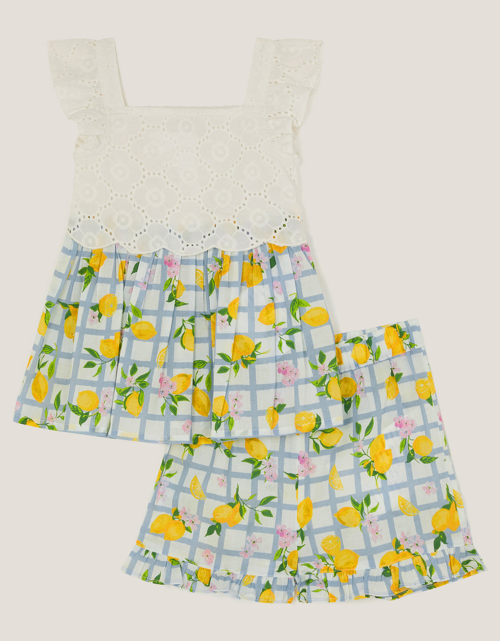 SET - BABY LEMON TILE PRINT SET