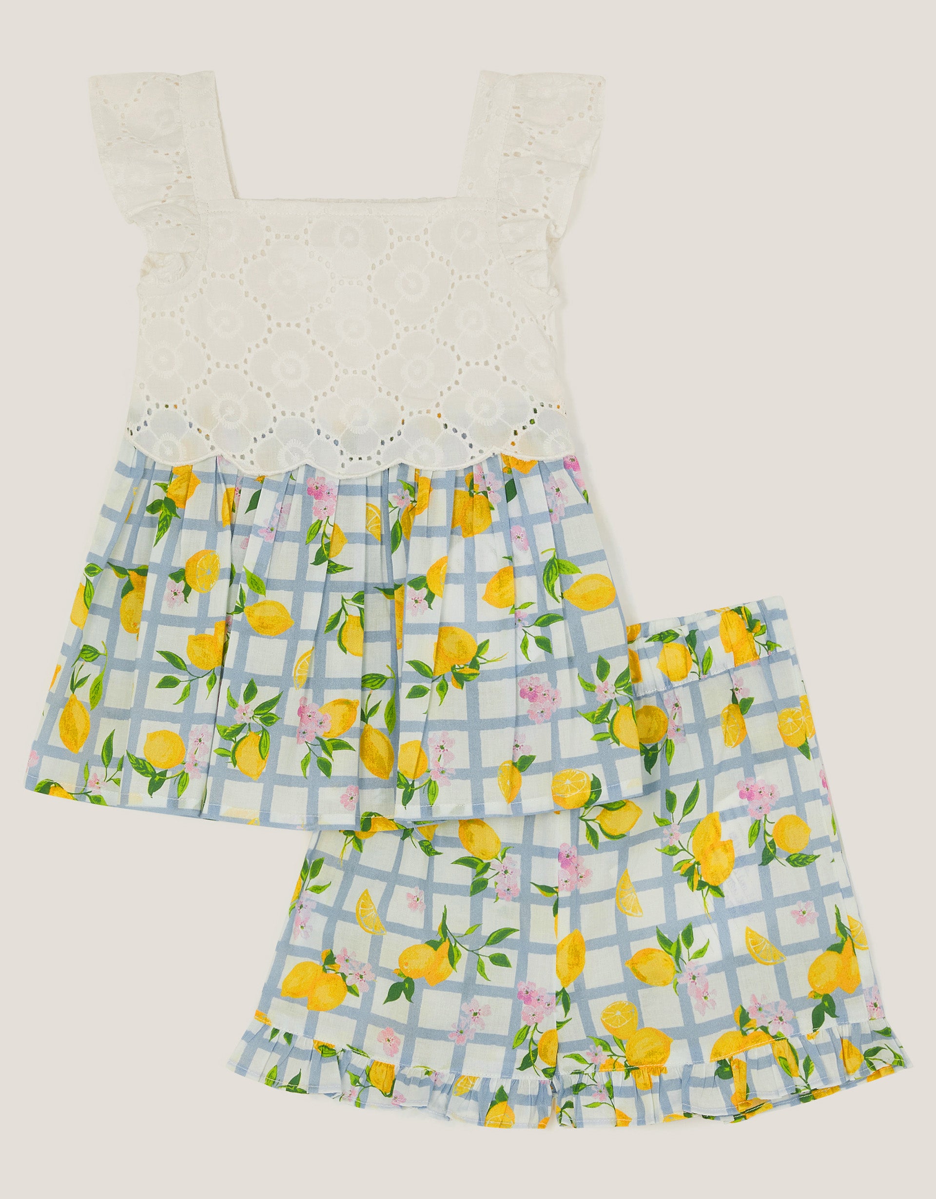 SET - BABY LEMON TILE PRINT SET