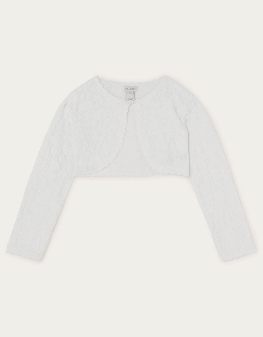 BOLERO- EMILIA LACE SCALLOP CARDI