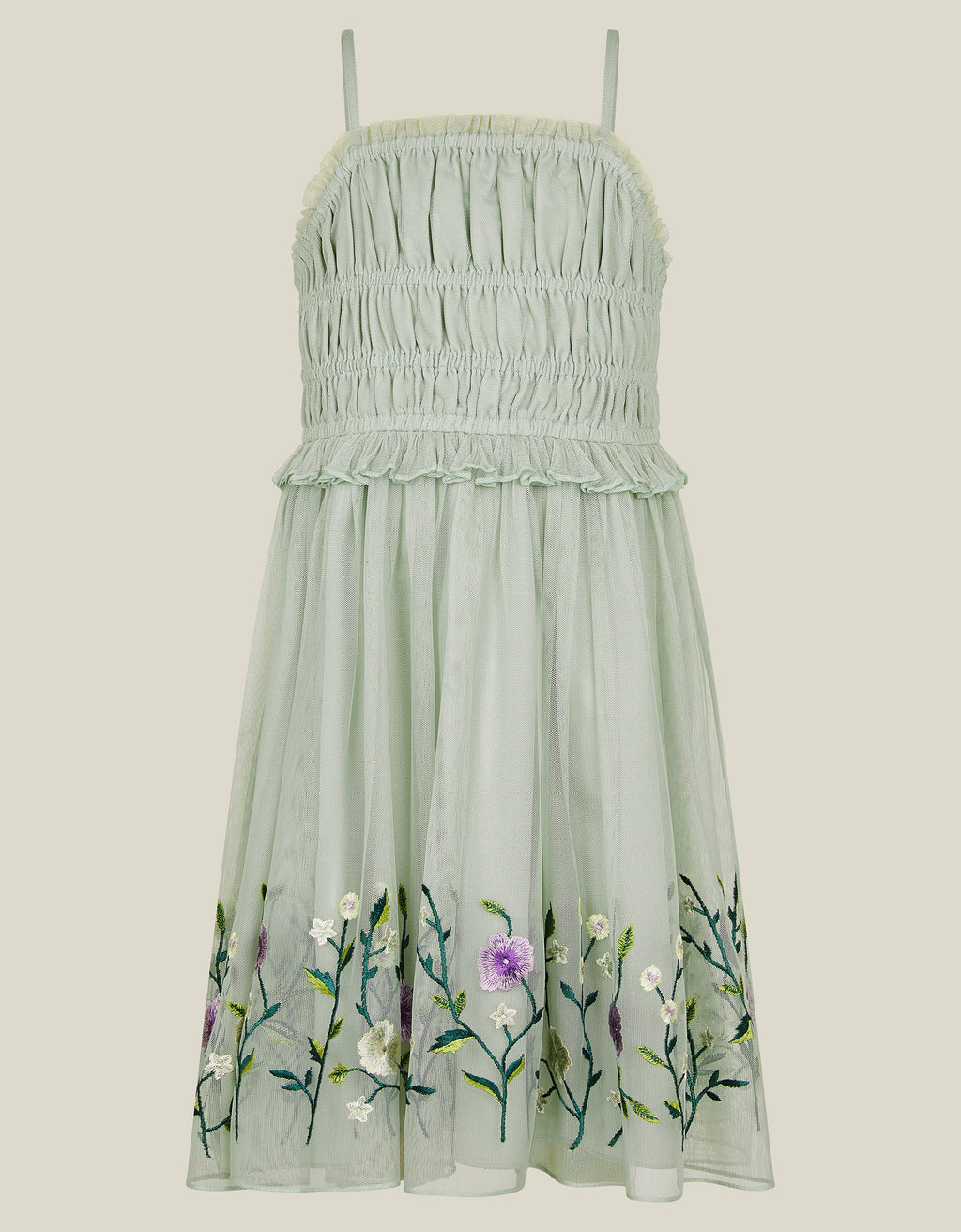 HALJINA - SLOAN TULLE EMBROIDERED H