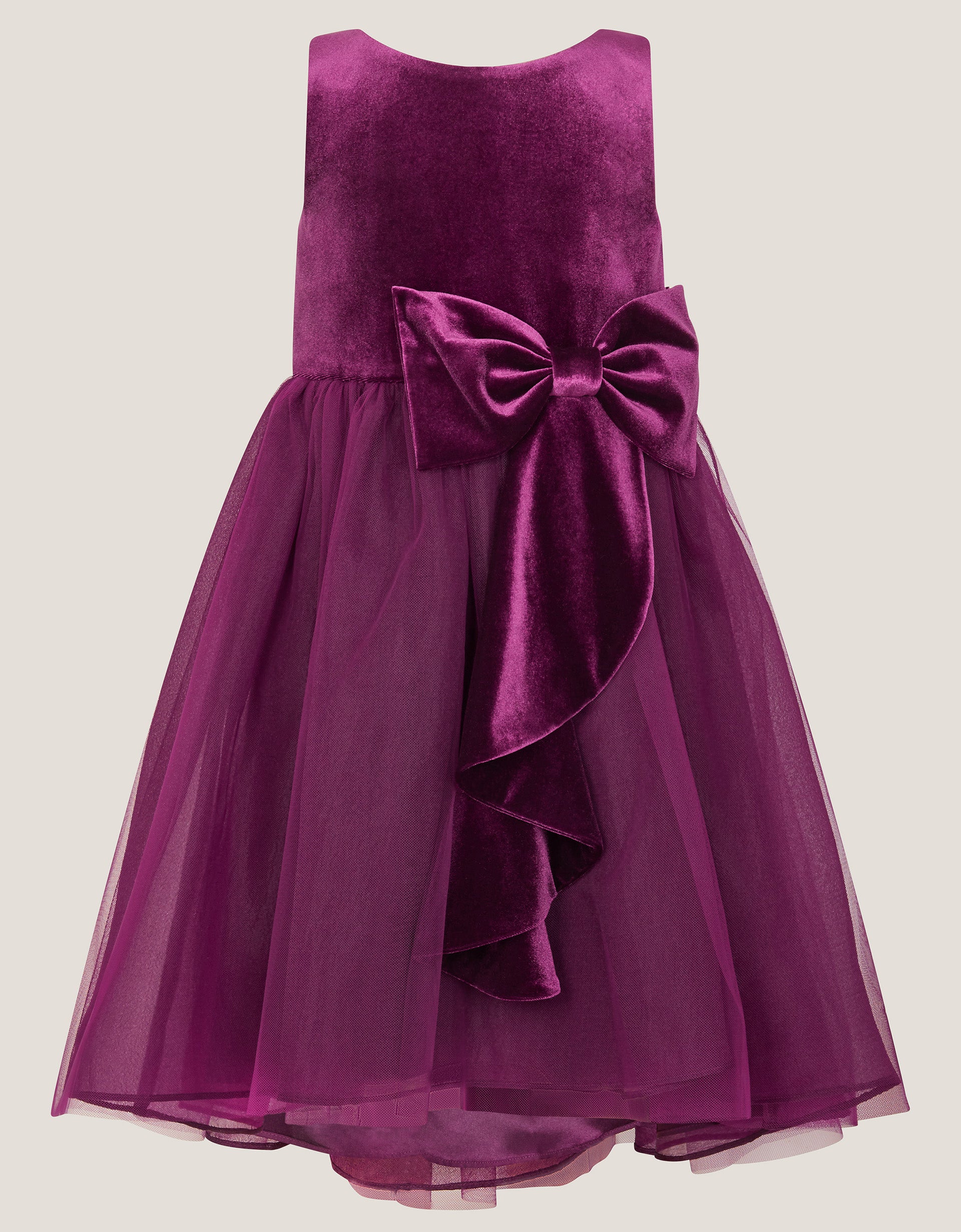 HALJINA - VELVET WATERFALL BOW DRES