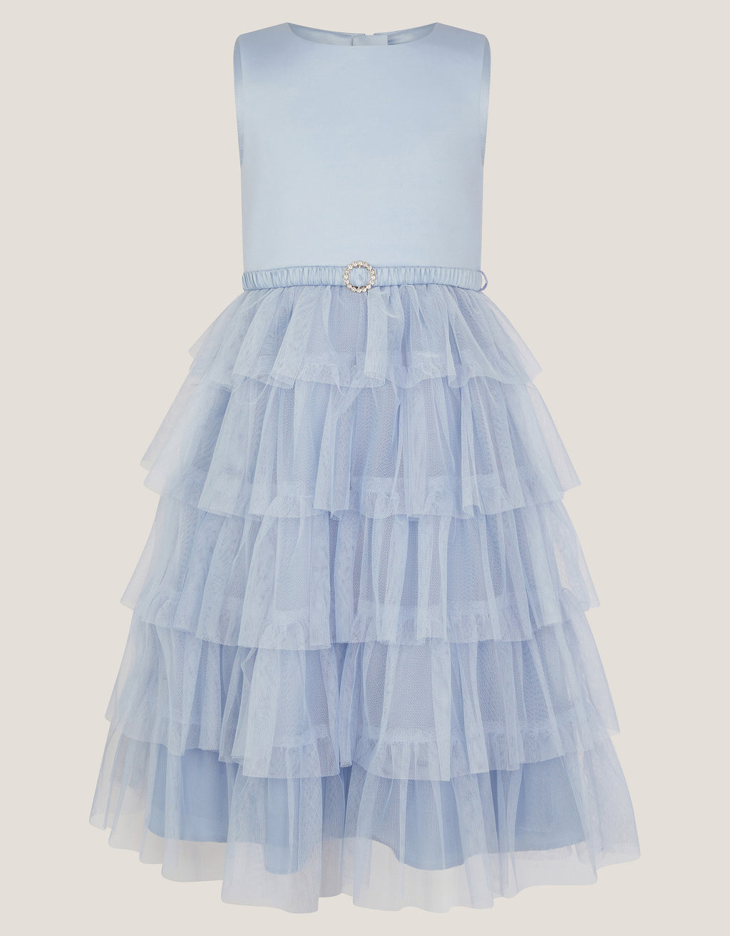 HALJINA - SCUBA BELTED RUFFLE DRESS