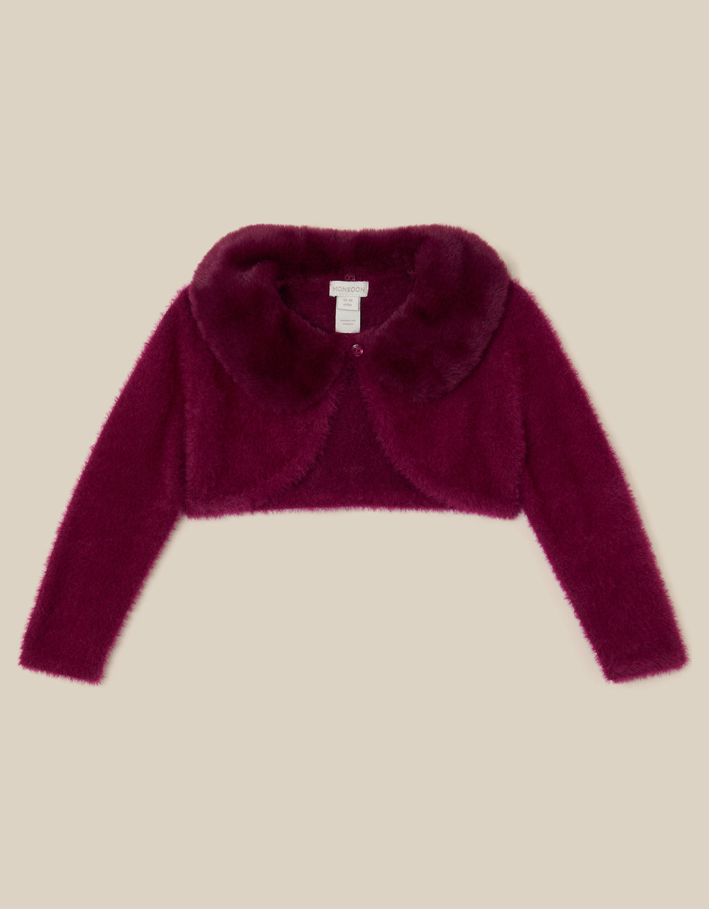 BOLERO - BBY FLFY FUR COLLAR CRDGN