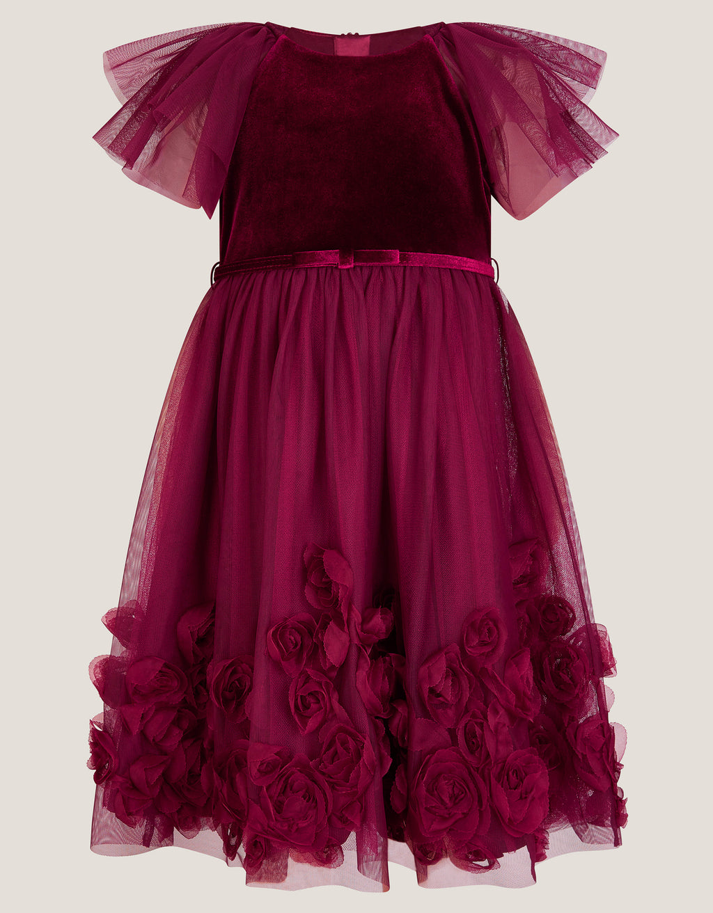 HALJINA - EDEN VELVET 3D ROSES DRES