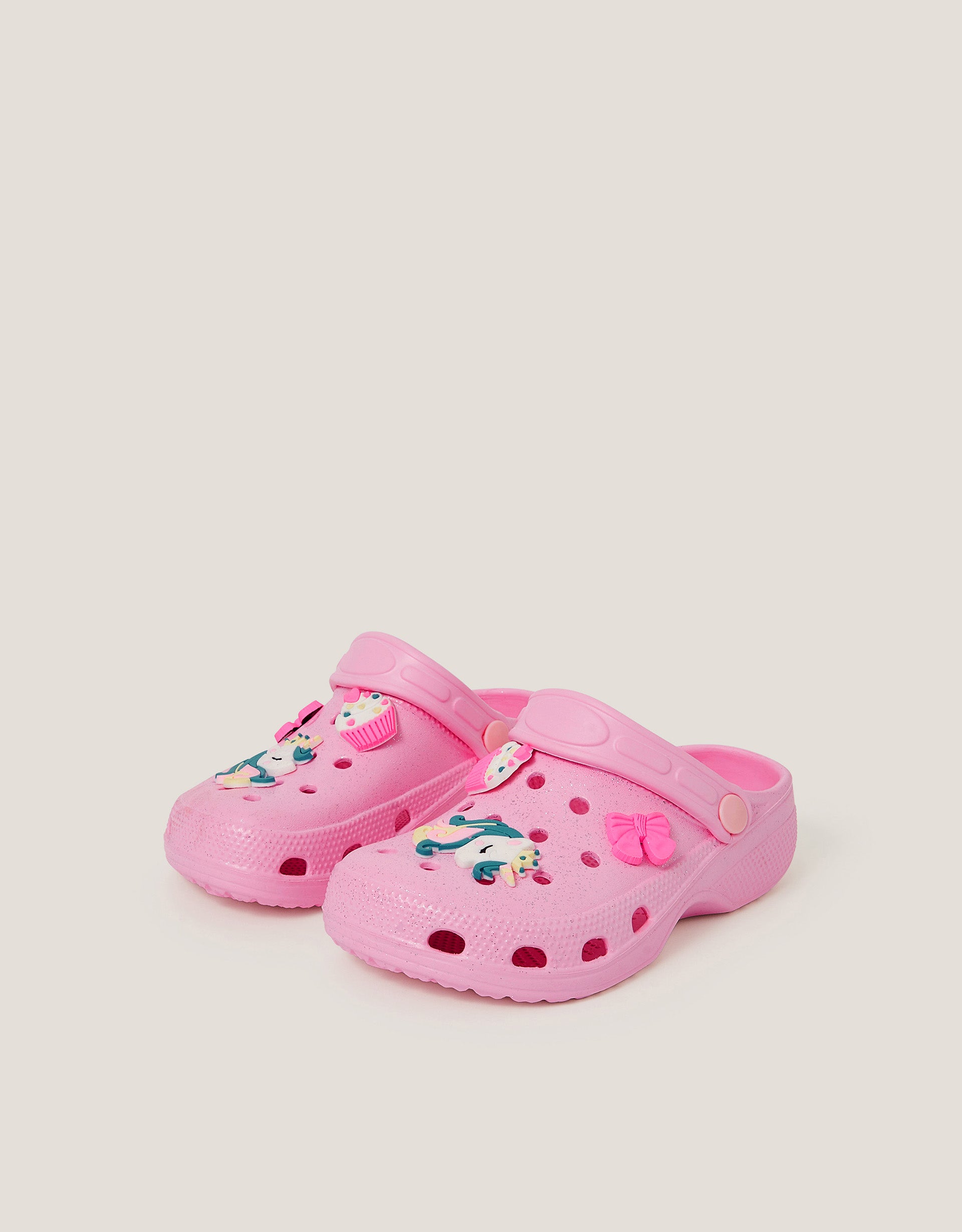 PAPUCE - PINK UNICORN CHARM CLOG