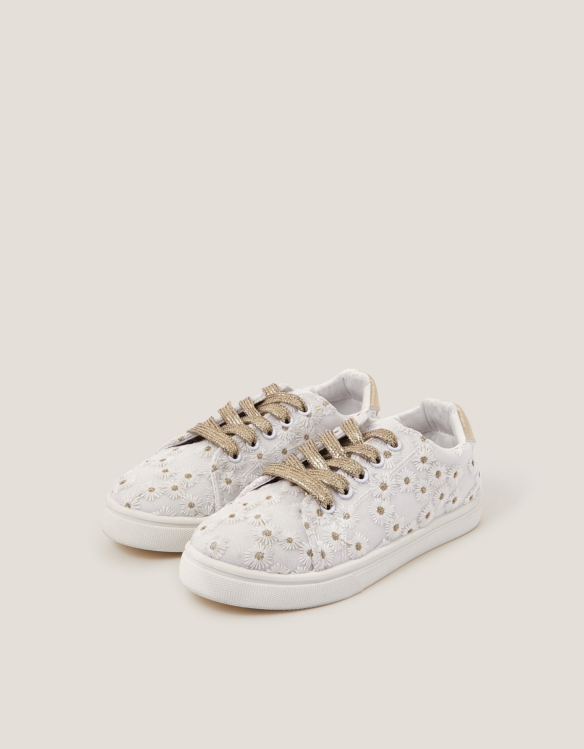 PATIKE - FLOWER EMB GOLD TRAINER