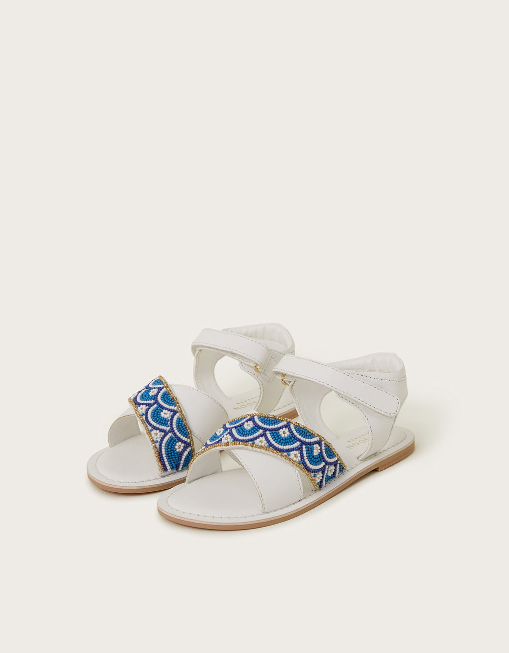 SANDALE - WHITE&BLUE SANTORINI SNDL