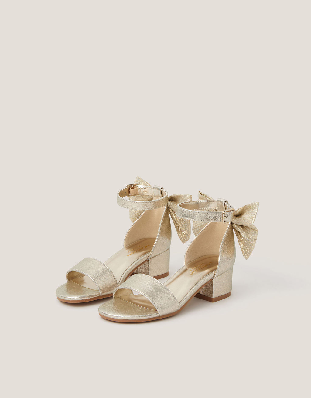 SANDALE - BOW 2 PART HEEL