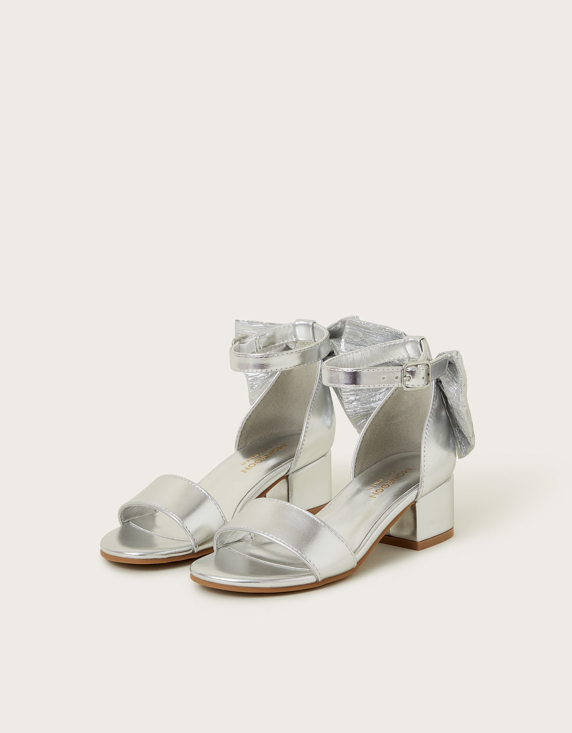 SANDALE - BOW 2 PART HEEL