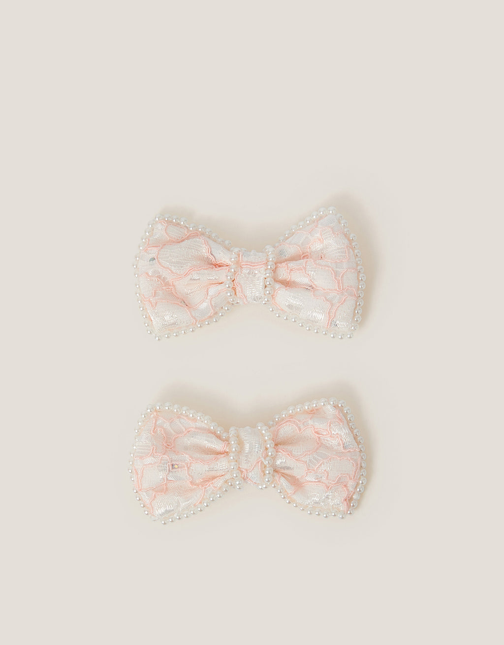 SET SNALA - 2PK LACEY BOW CLIPS