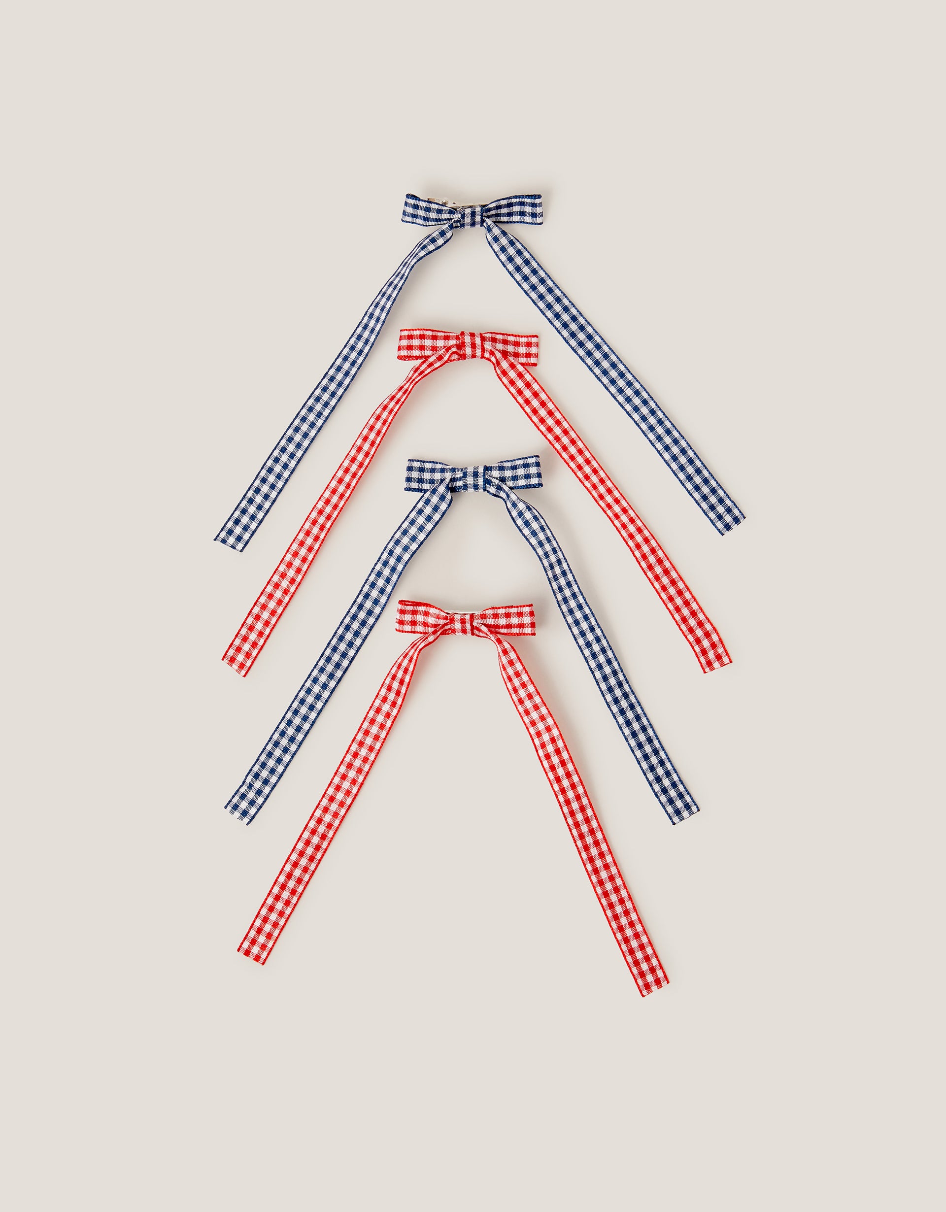 SET MASNI ZA KOSU - 4PK GINGHAM MINI BOW TIE