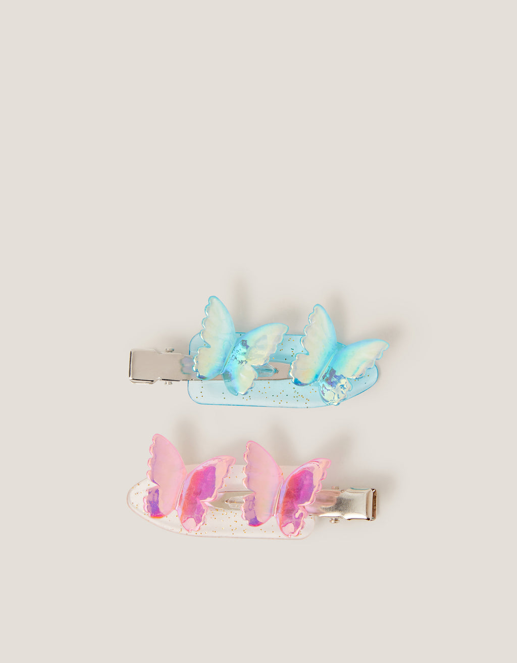 SET SNALA - 2PK SHIMMER BUTTERFLY CLI