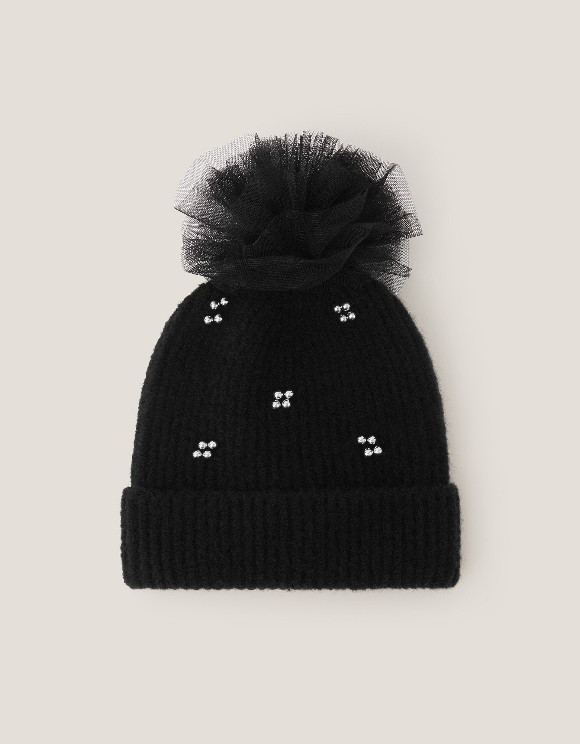 KAPA - PEARL TULLE POM HAT