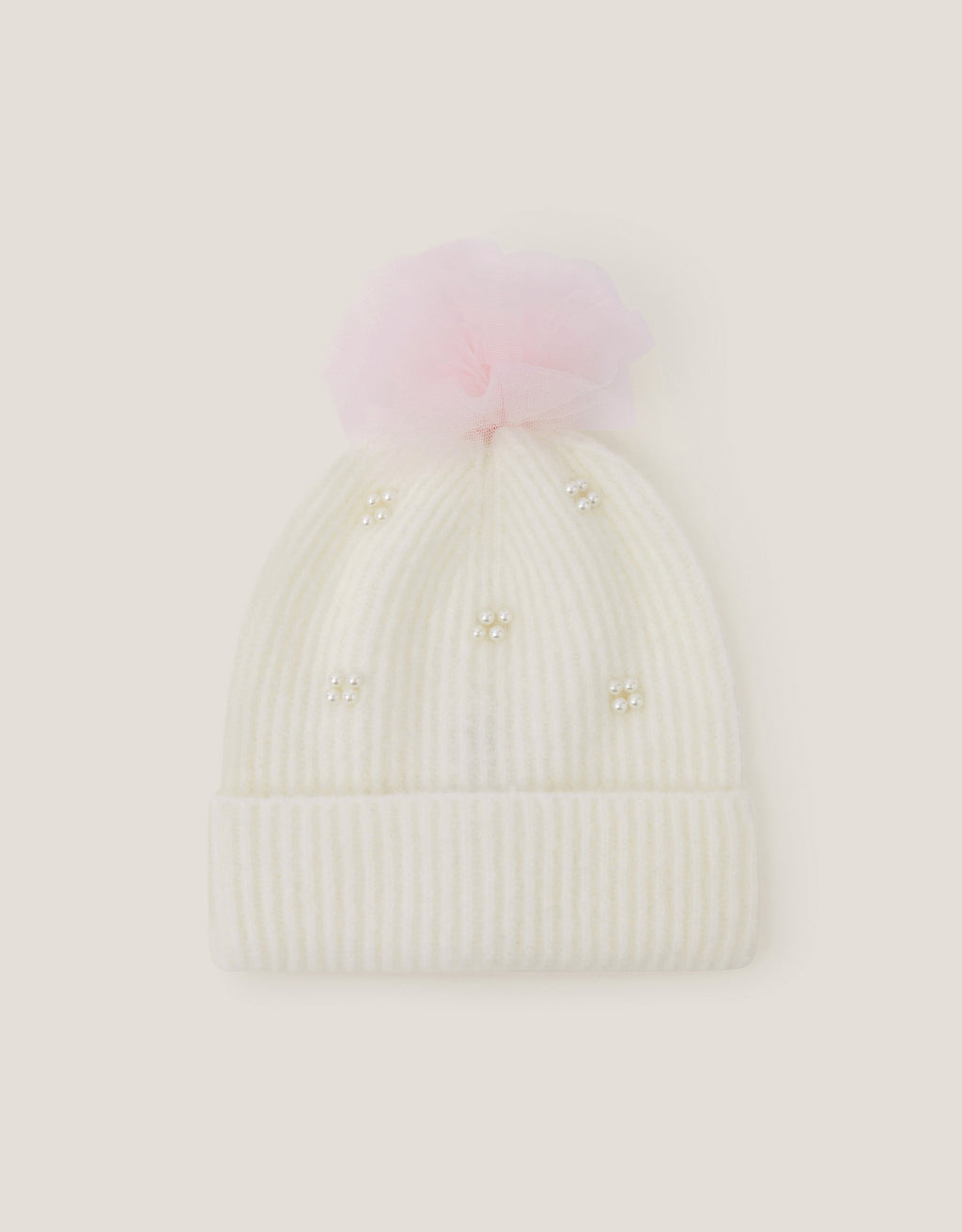 KAPA - PEARL TULLE POM HAT