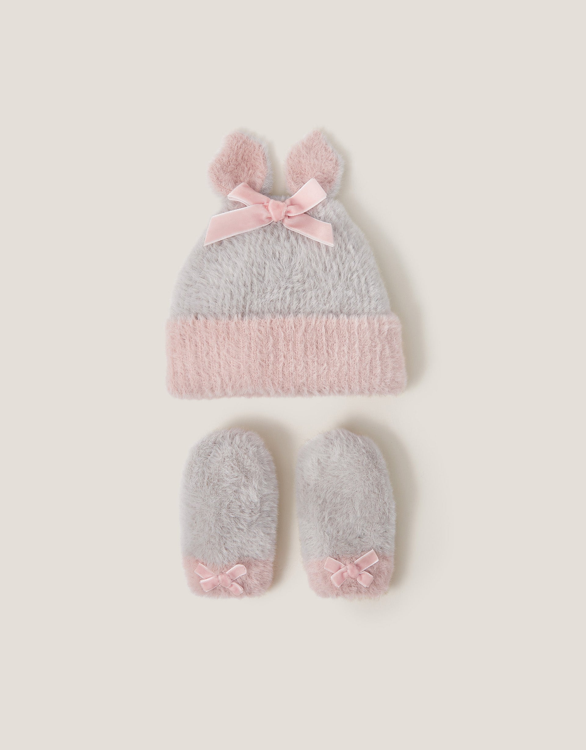 SET KAPA I RUKAVICE - BABY BUNNY HAT AND MITTEN