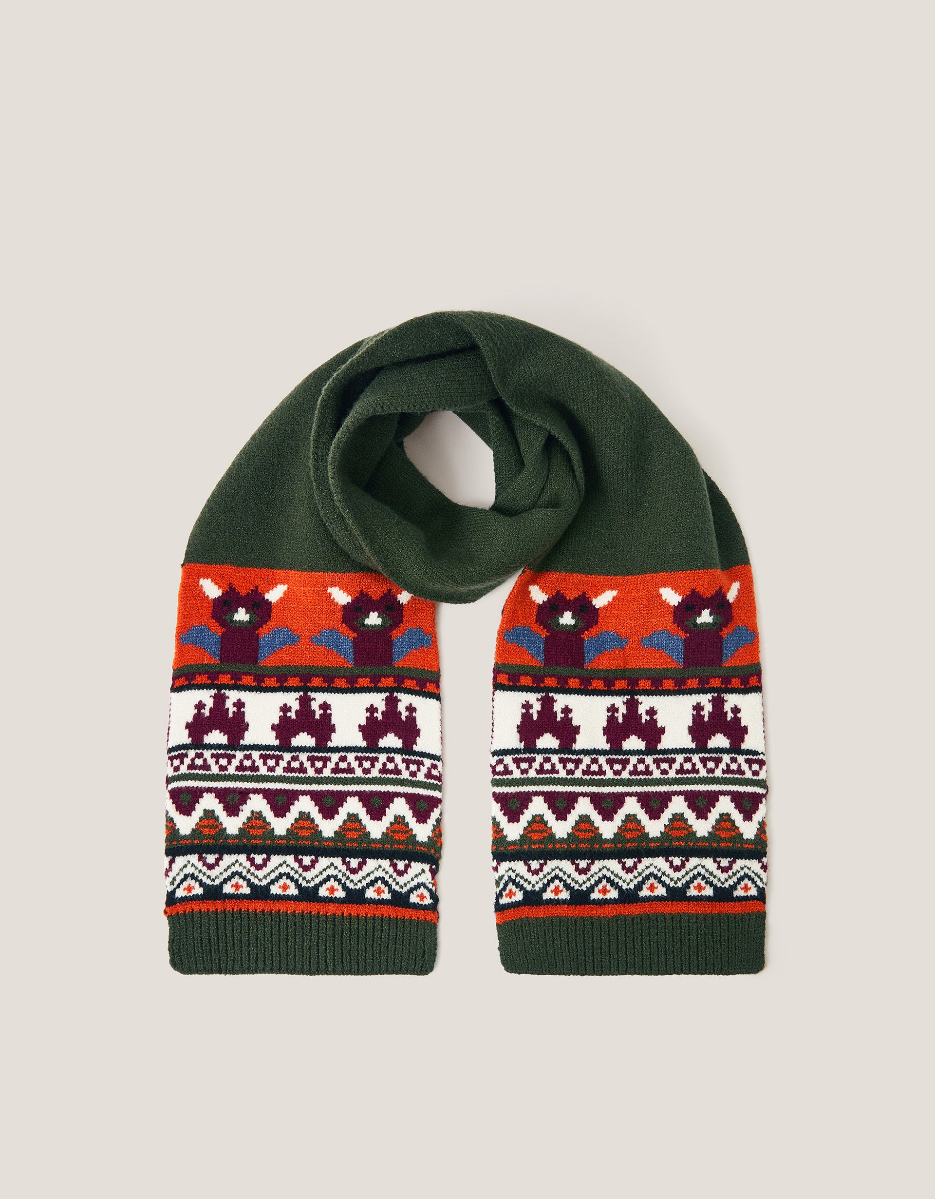SAL - DRAGON INTARSIA SCRAF