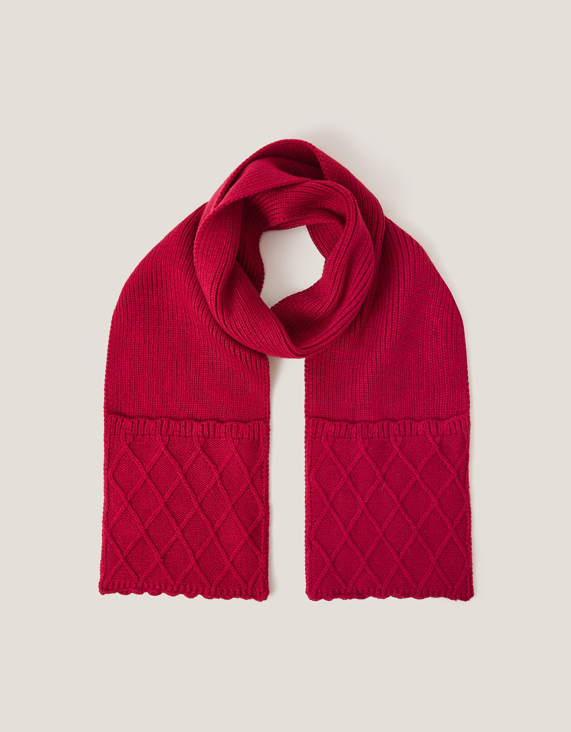 SAL - RED CRISS CROSS SCARF