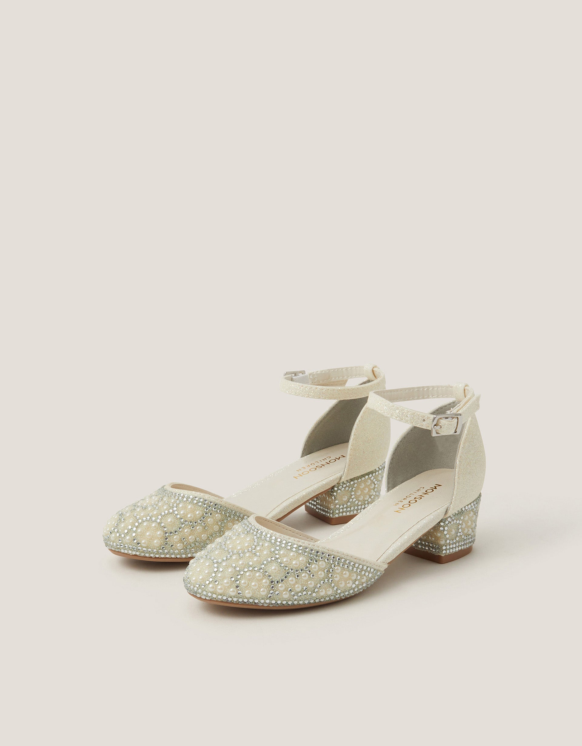 CIPELE - IVORY SPARKLE 2 PART HEEL