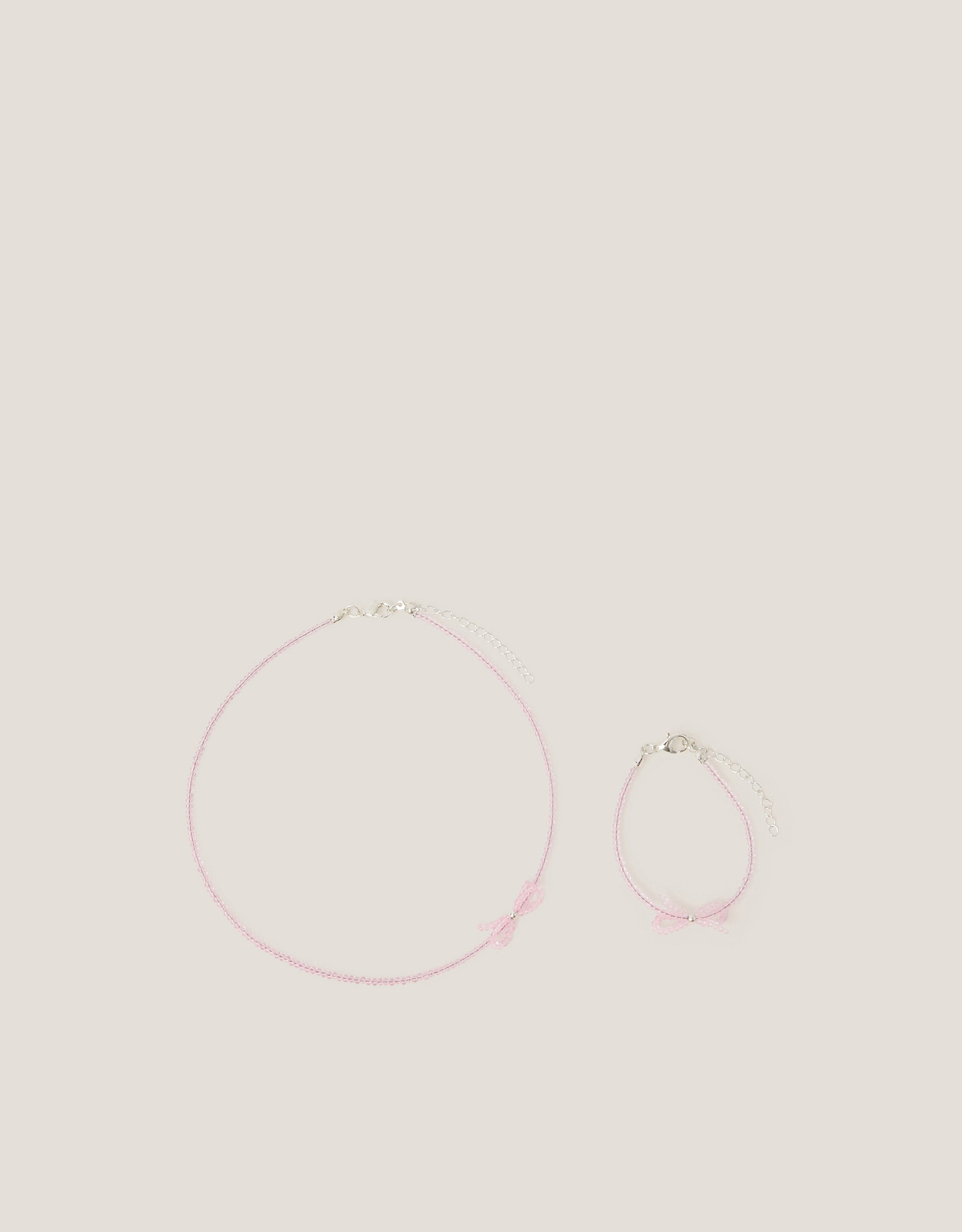 SET NAKITA - BOW BEADED JEWELLERY SET