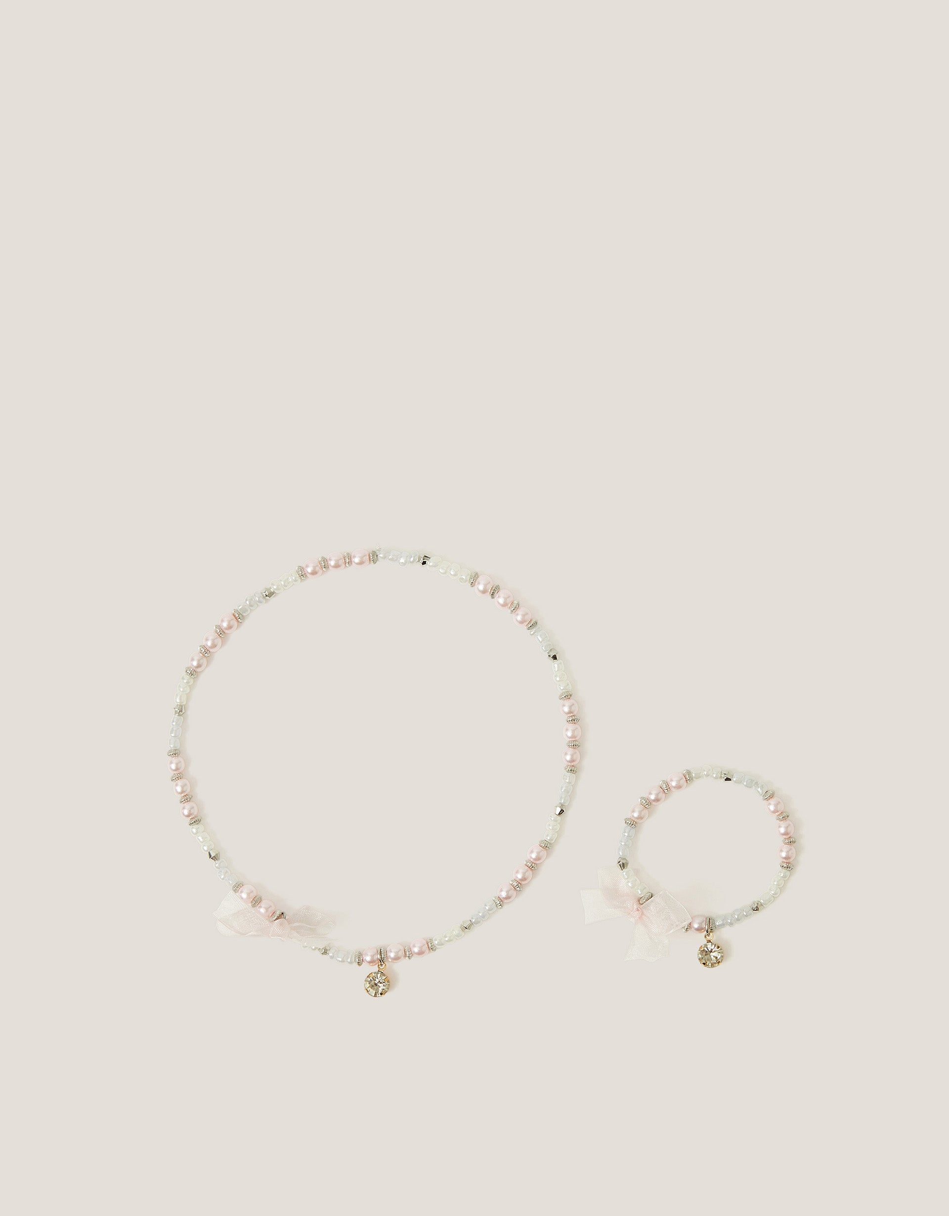 SET NAKITA - ORGANZA BOW JEWELLERY SET