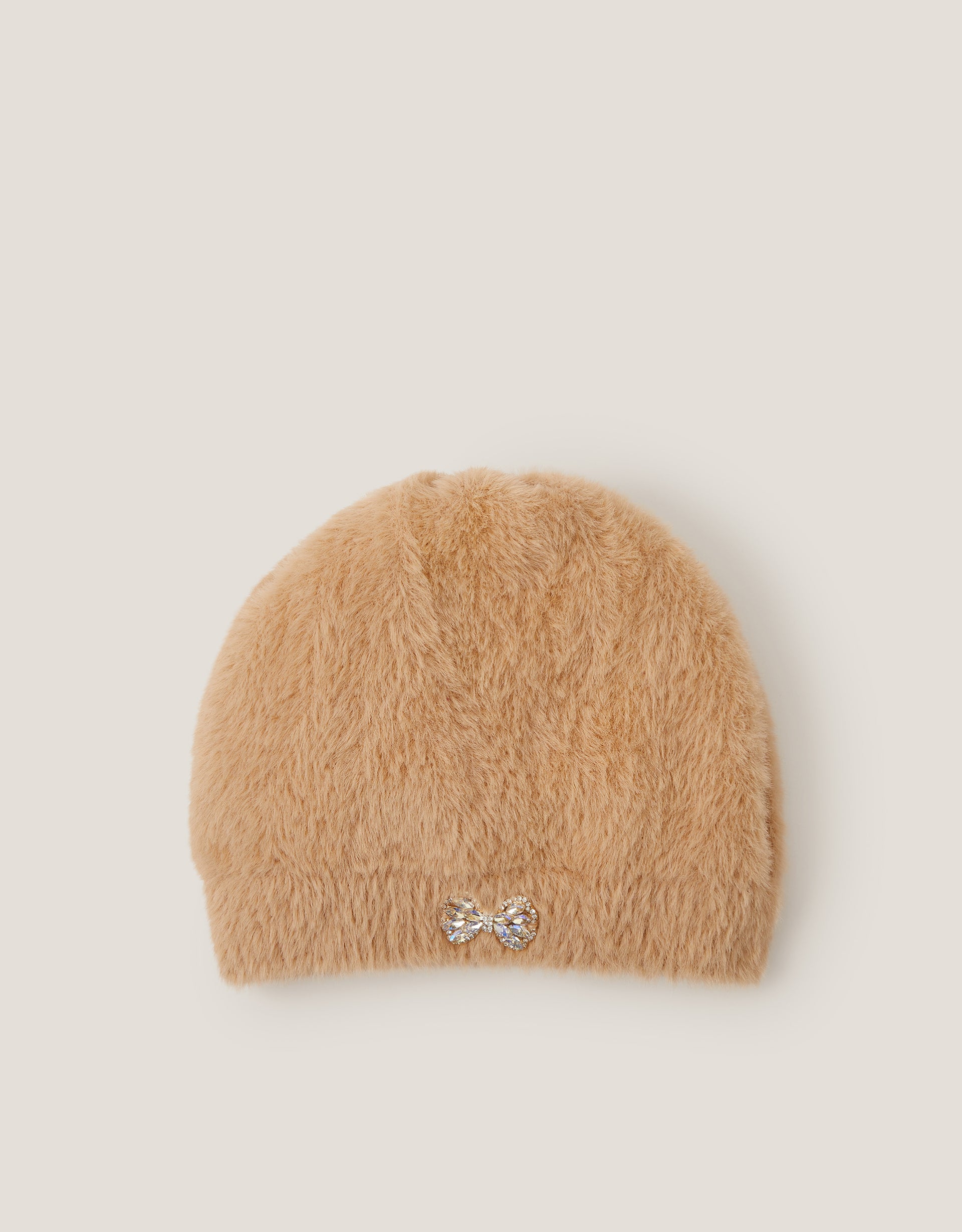 KAPA - FLUFFY JEWEL BOW BEANIE