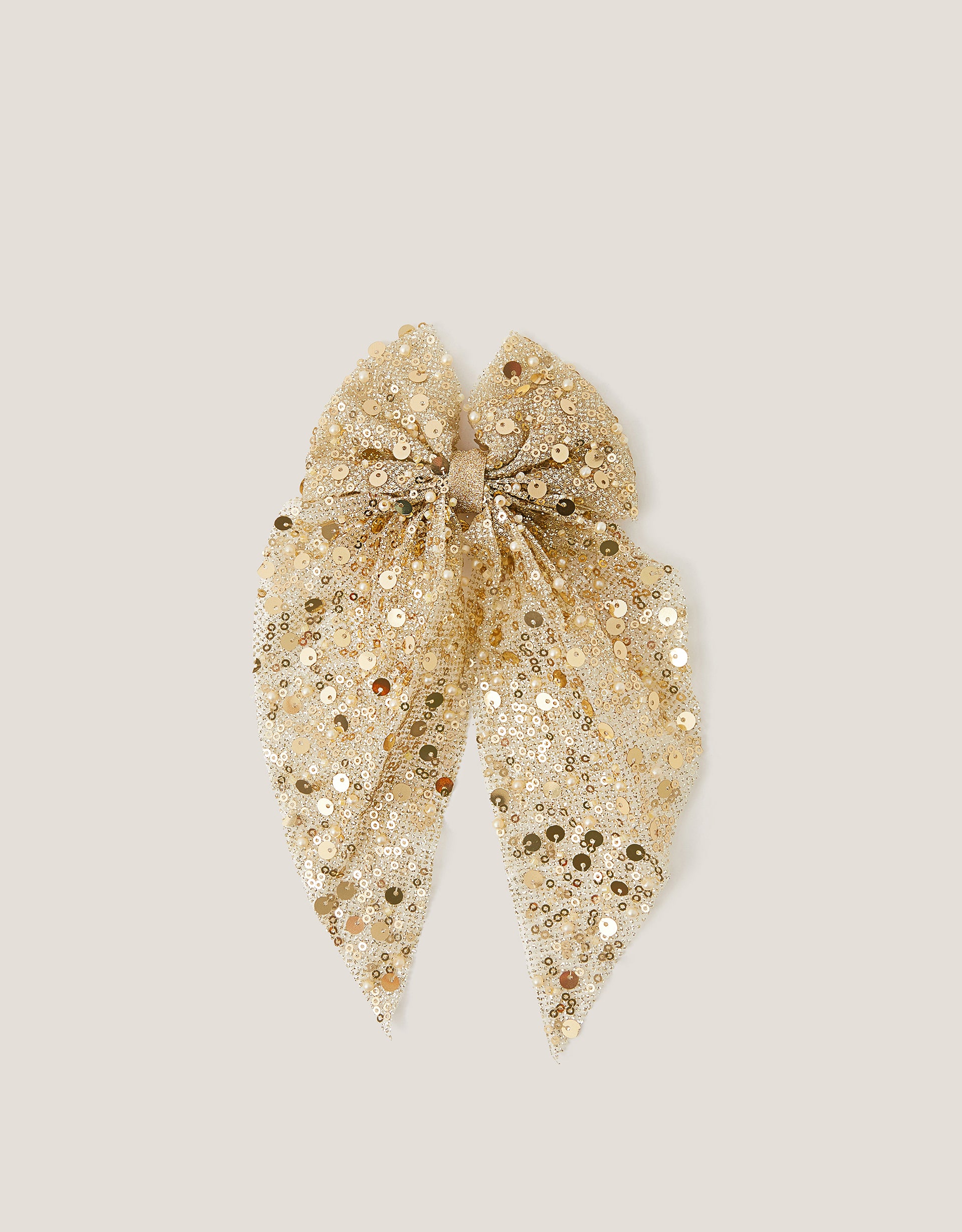 MASNA ZA KOSU - SEQUIN LONG BOW CLIP