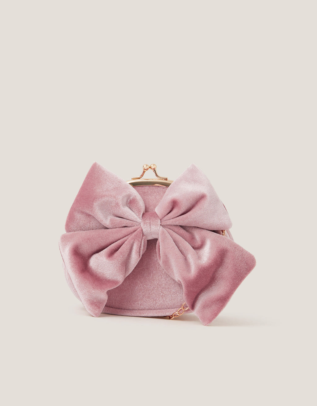 TORBA - PUFF BOW VELVET FRAME BAG