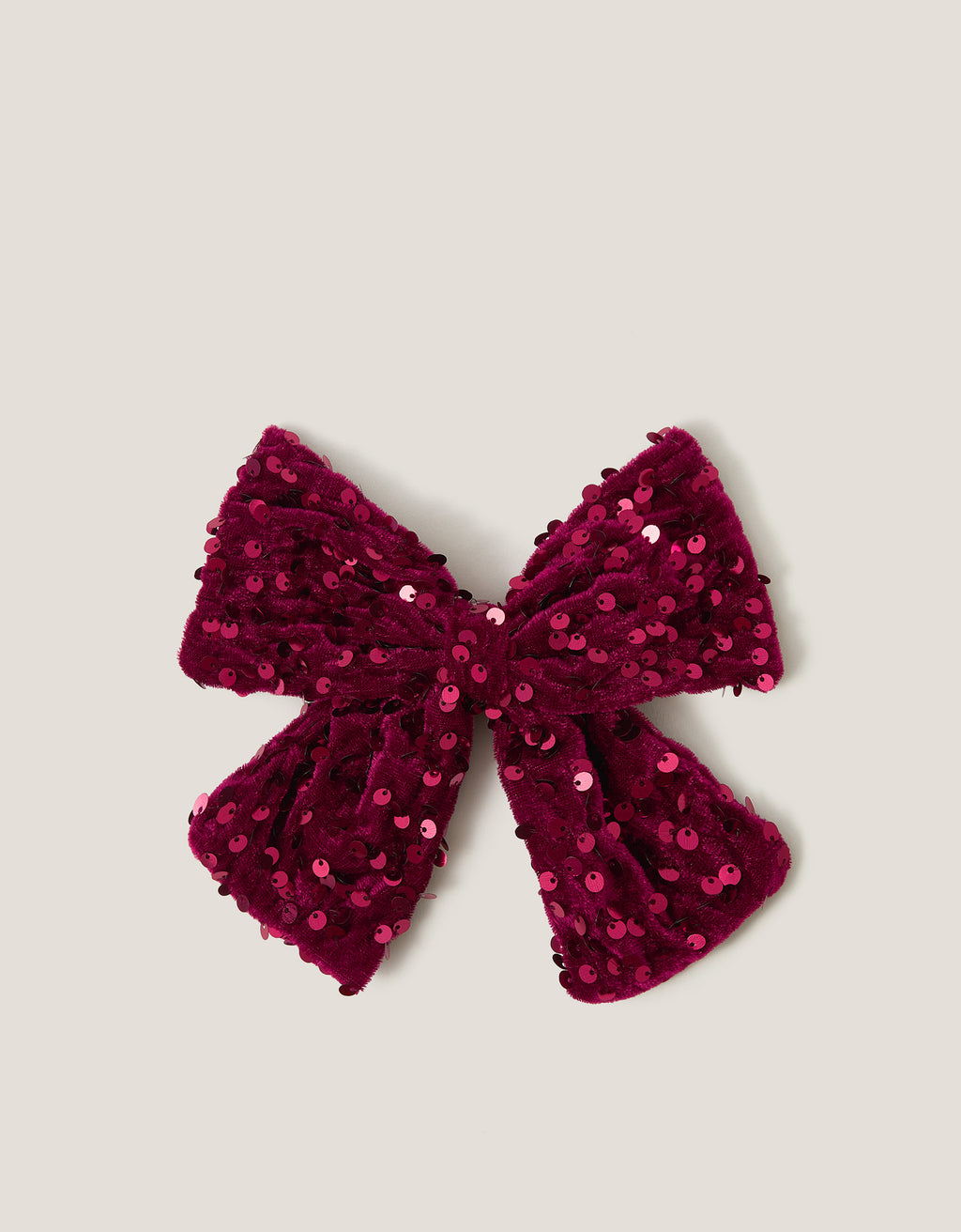 MASNA ZA KOSU - SEQUIN VELVET BOW CLIP