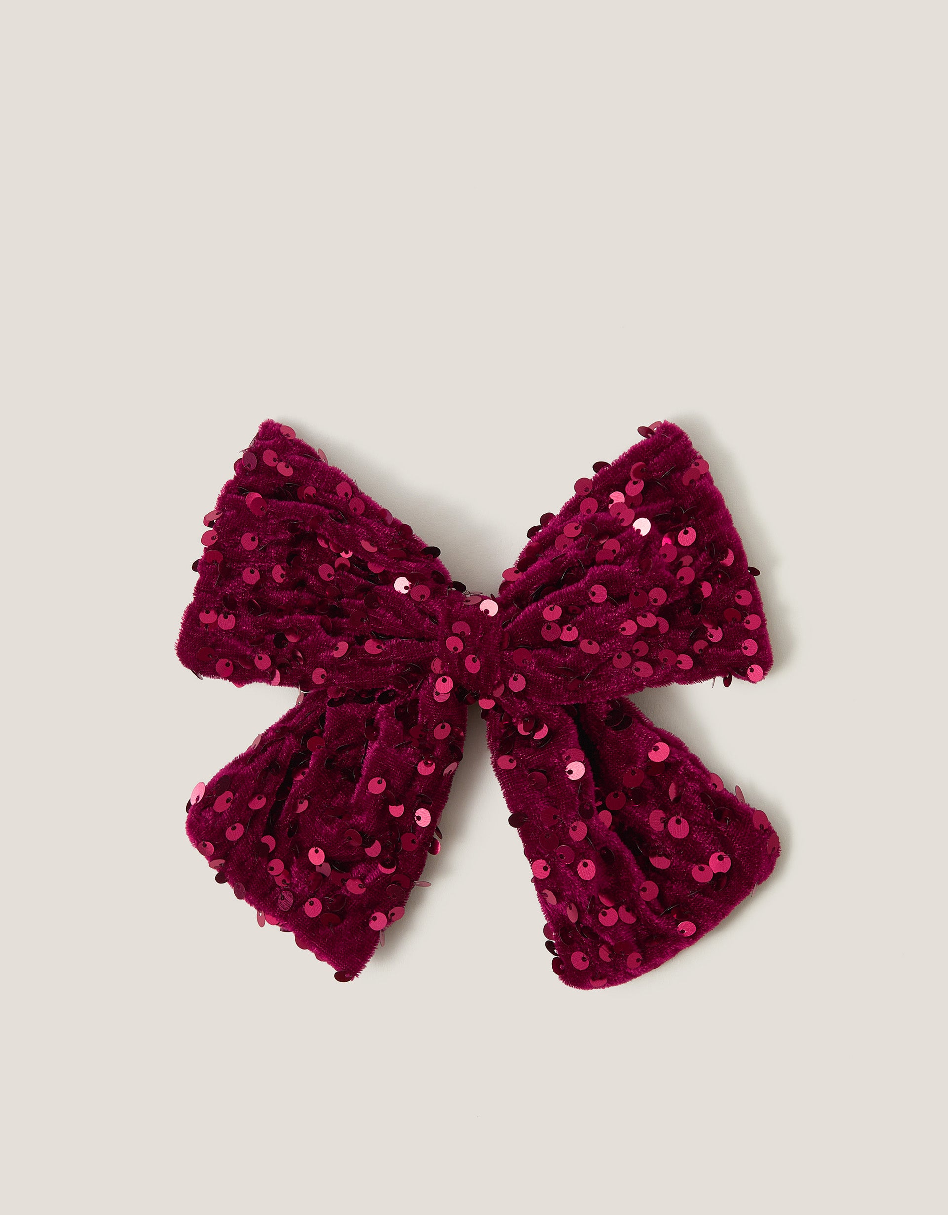 MASNA ZA KOSU - SEQUIN VELVET BOW CLIP