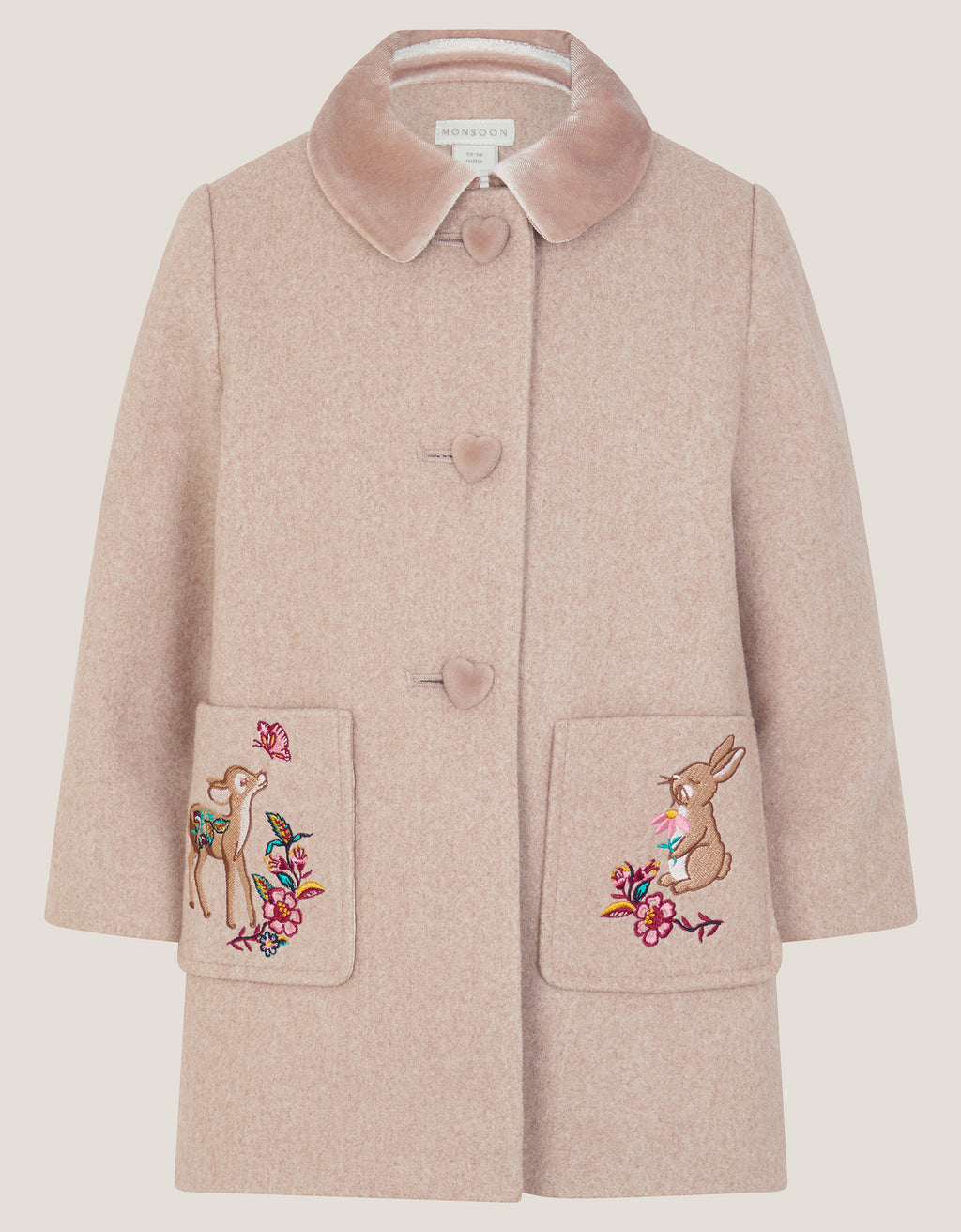 KAPUT - BABY OATMEAL EMB COAT