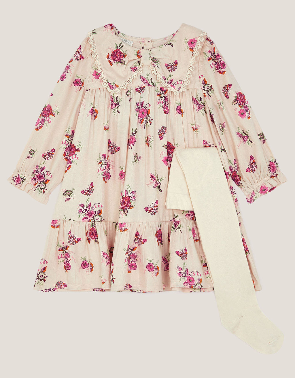 HALJINA - BUTTERFLY VISCOSE DRESS