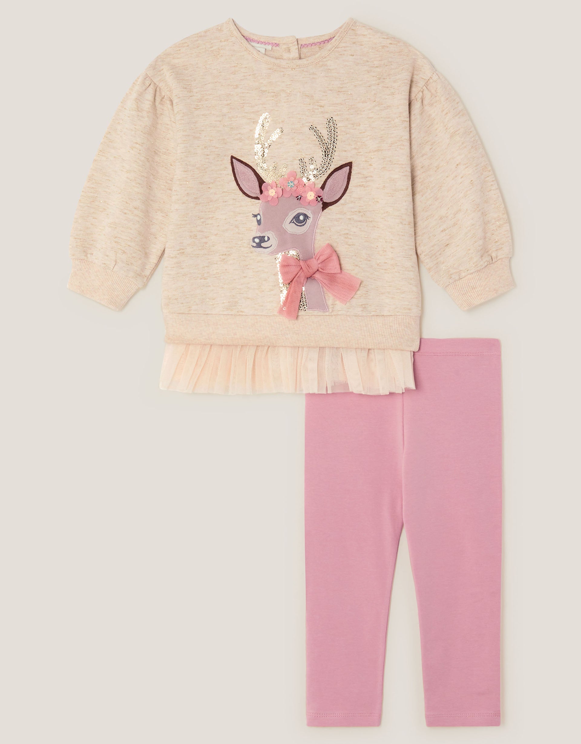 SET - BABY DEER SWEAT/LEGGING