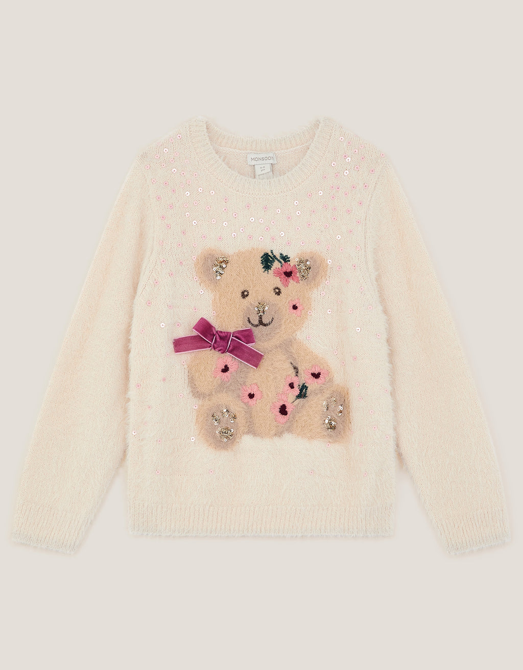 DZEMPER - BEAR KNITTED JUMPER