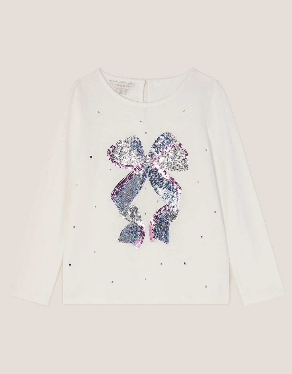 MAJICA - BOW EMB LS TEE