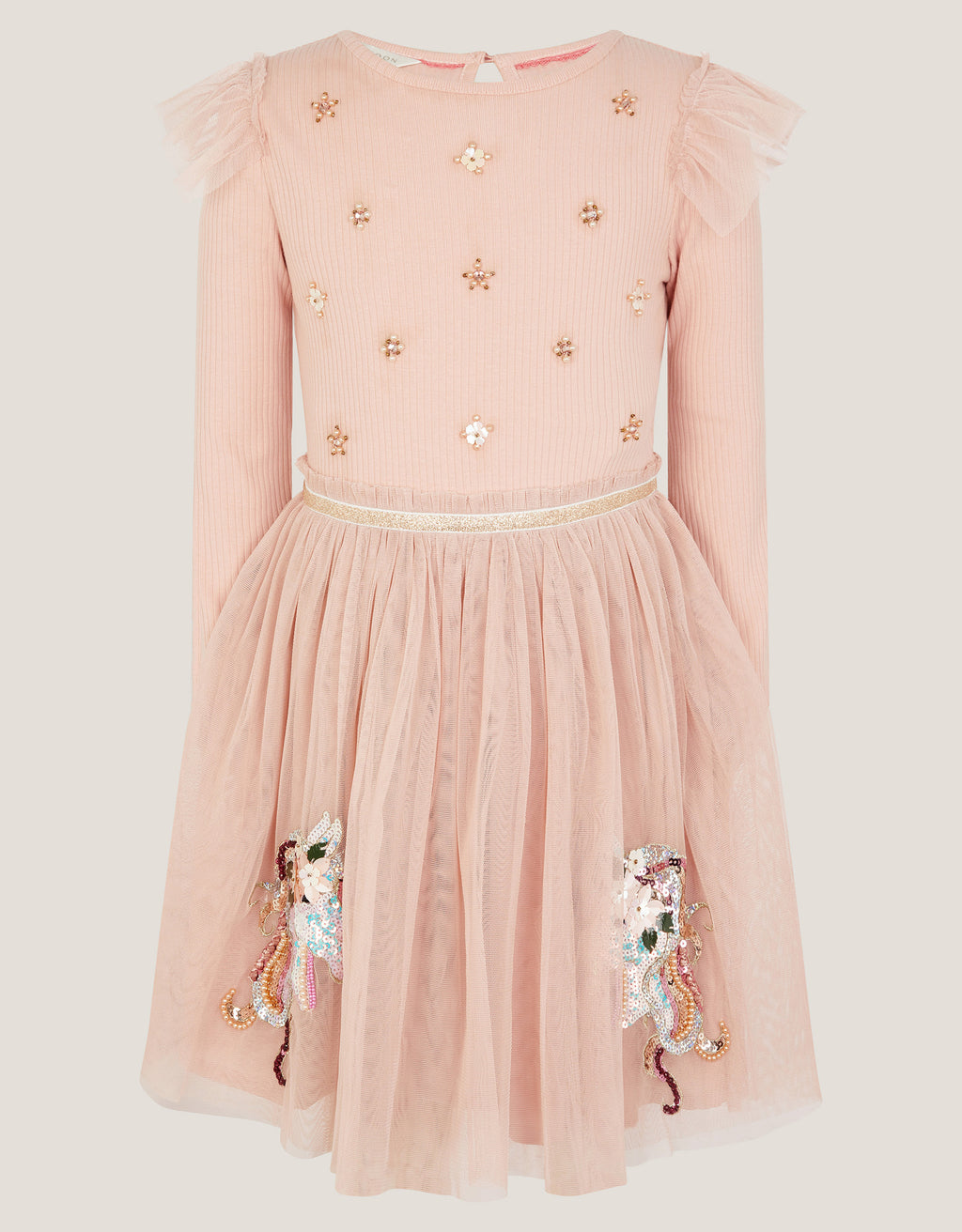 HALJINA - UNICORN EMB DISCO DRESS